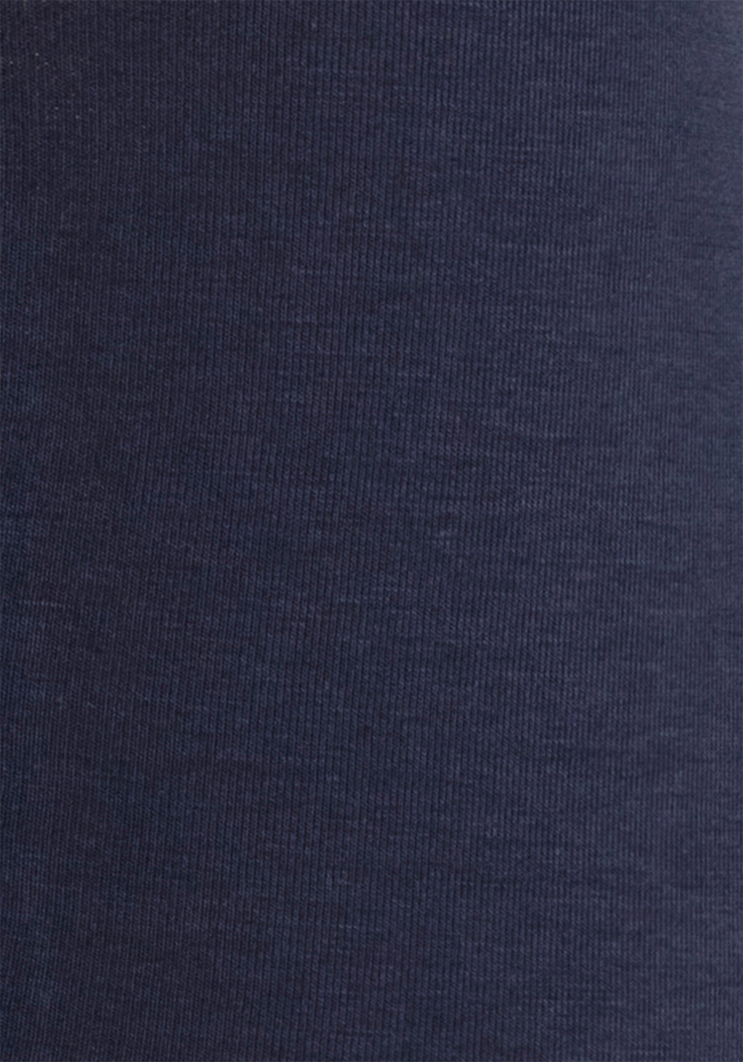 Bench. Boxershorts (Packung, Hipster-Form navy-grau-meliert, mit navy-weiß navy-rot, navy-blau, 4-St) Overlock-Nähten vorn in