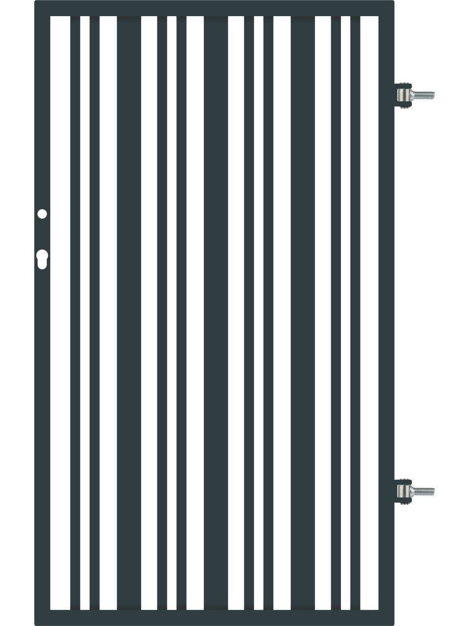Polbram Gartentor Polbram Einzeltor Berta 120 universal 90 x 120 cm