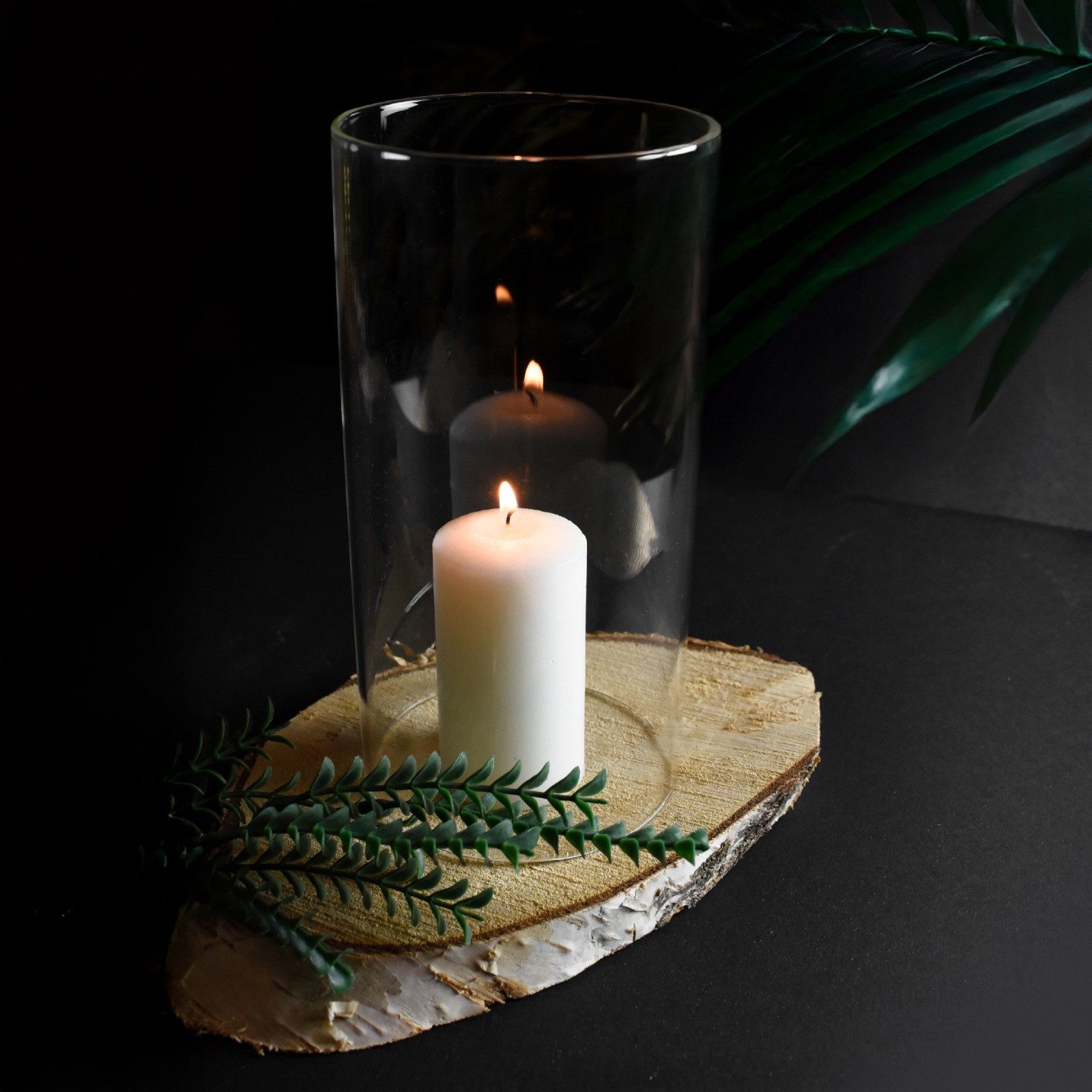 Sendez Windlicht 2 x Glaszylinder ohne Boden H:20cm Ø10cm Windgläser (2 St)
