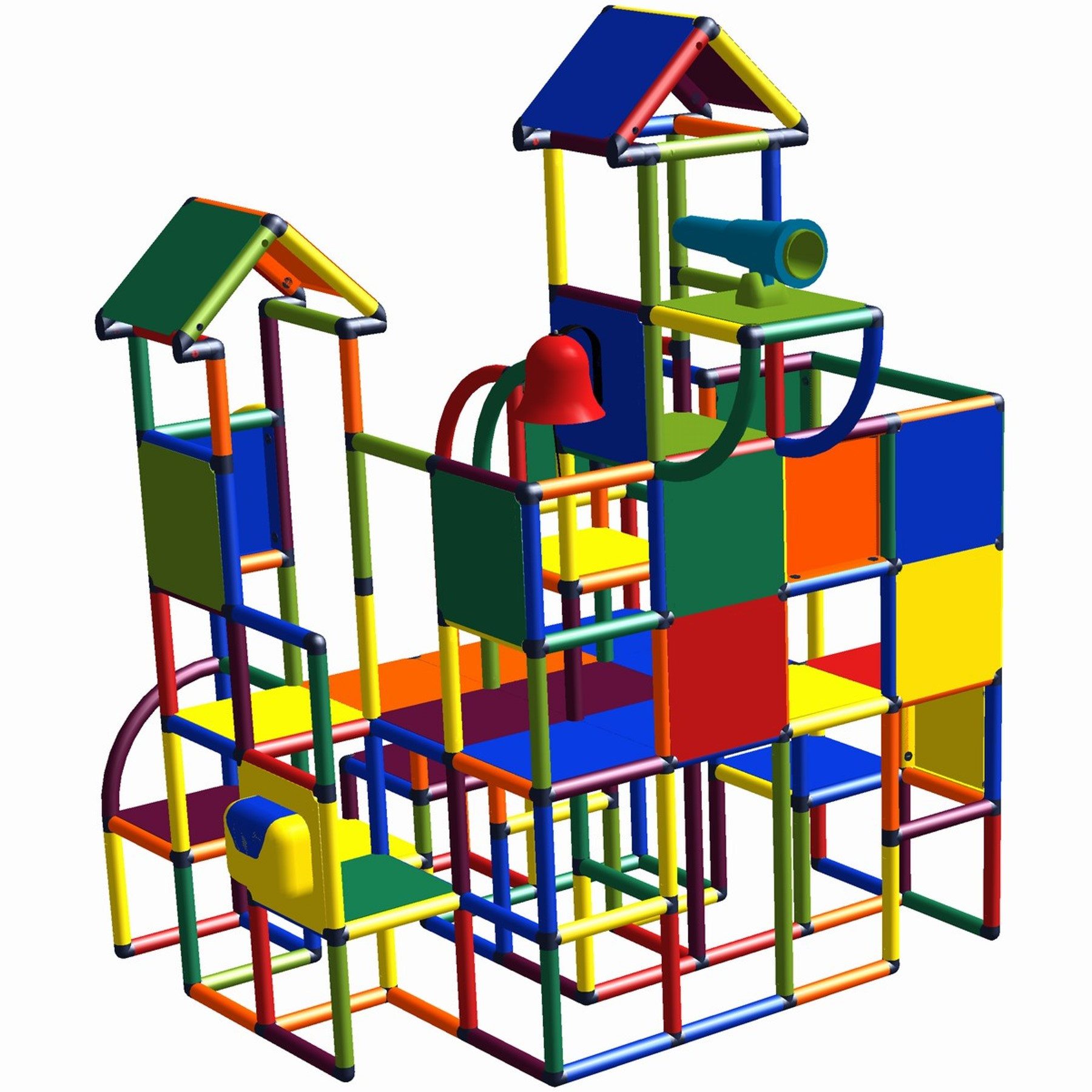 move and stic Klettergerüst MAS-6209 Liah Spielburg, (Set), Made in Germany!