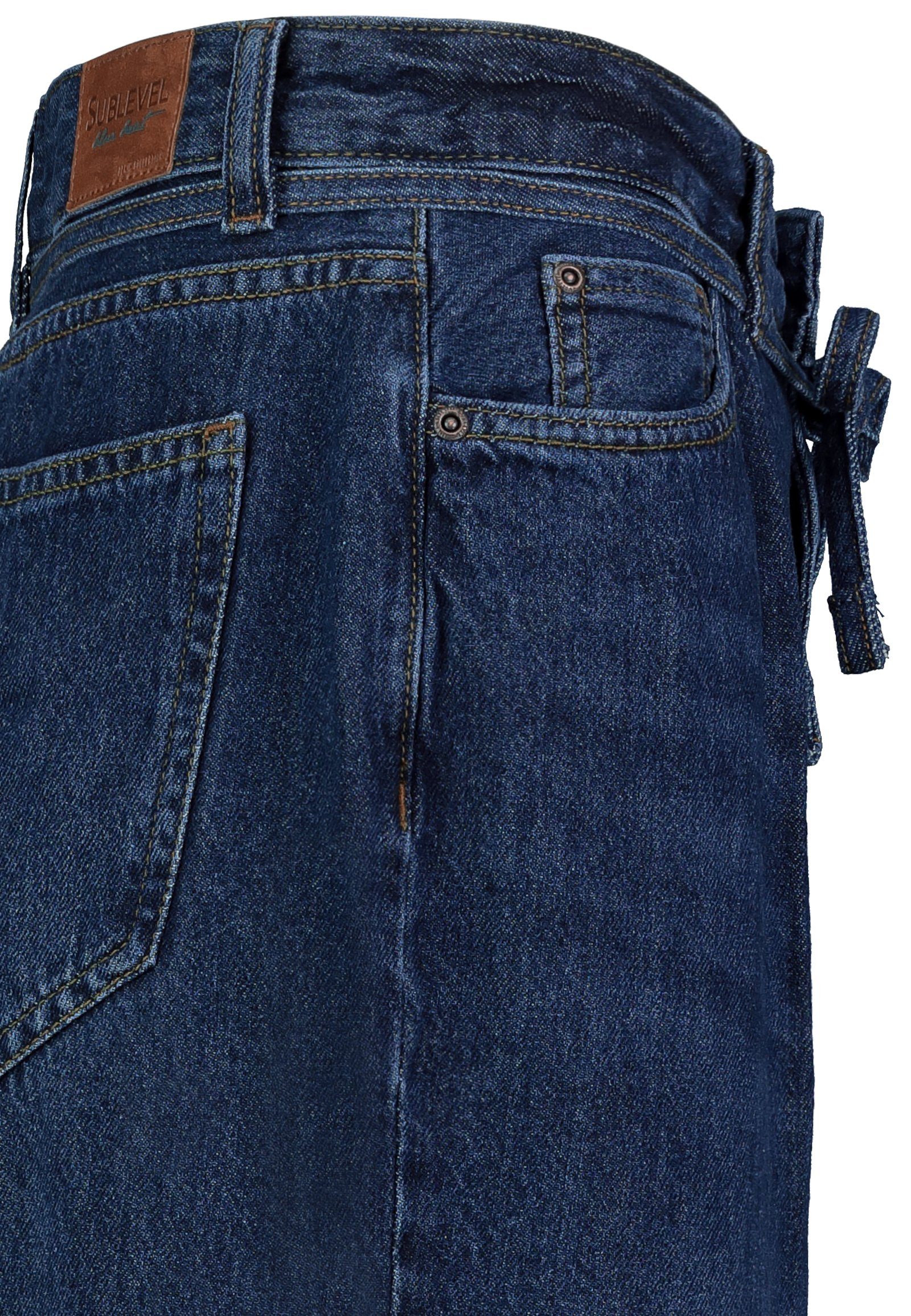 SUBLEVEL Loose-fit-Jeans Jeans Barrel-Fit dark-blue