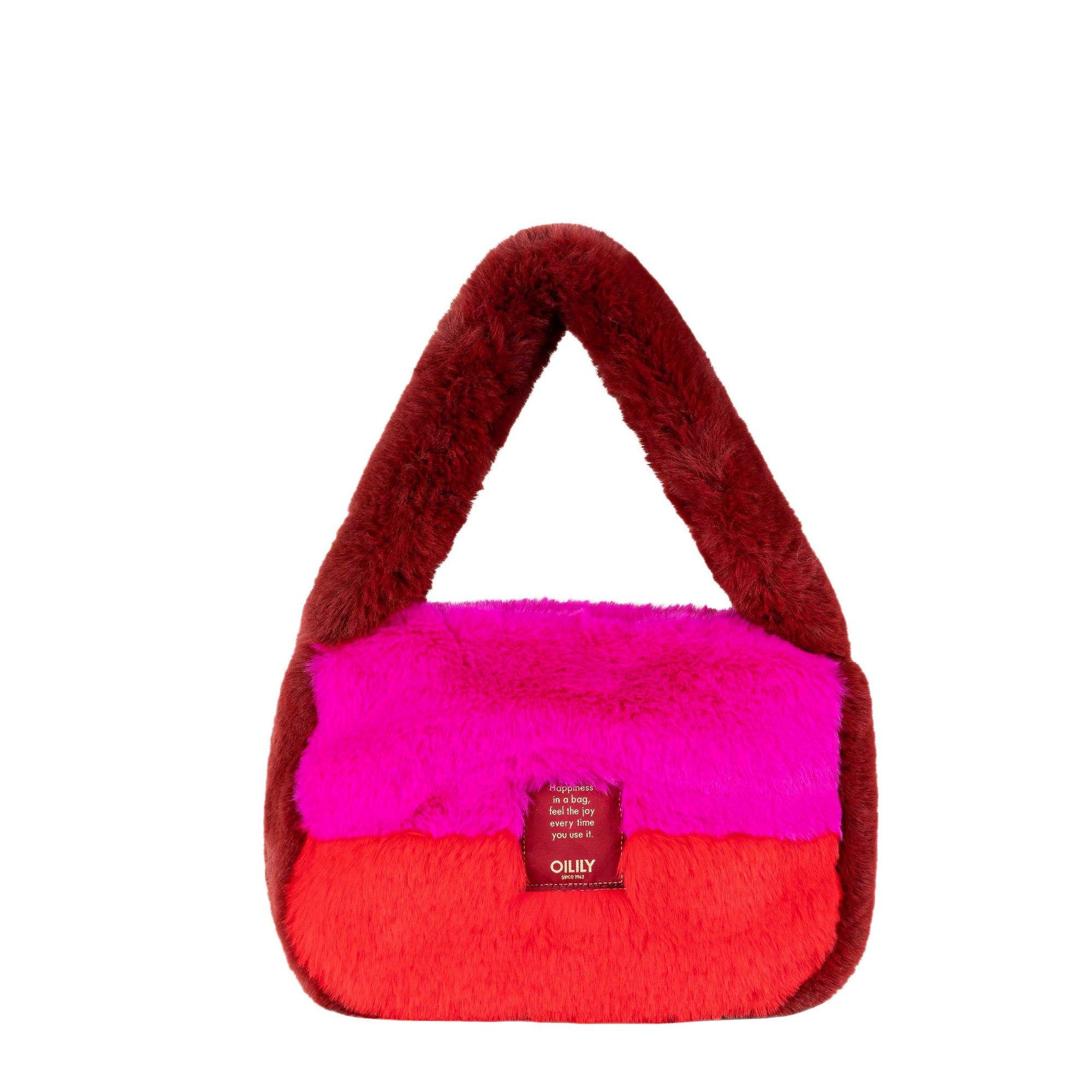 Schultertasche Huda Hobo Bag Soft Fake Fur