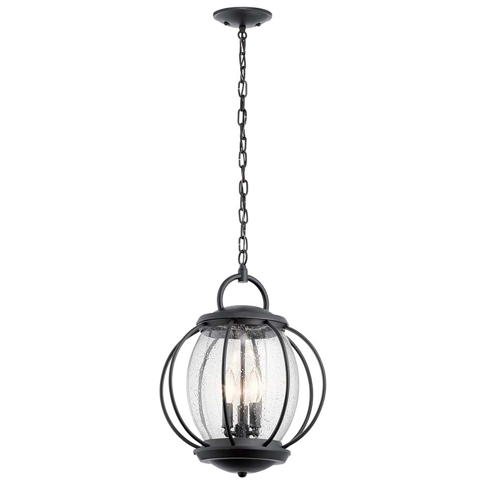 Elstead LIGHTING Hängeleuchte, Leuchtmittel nicht inklusive, Hängeleuchte Deckenlampe Pendellampe Stahl Schwarz D 35,6 cm