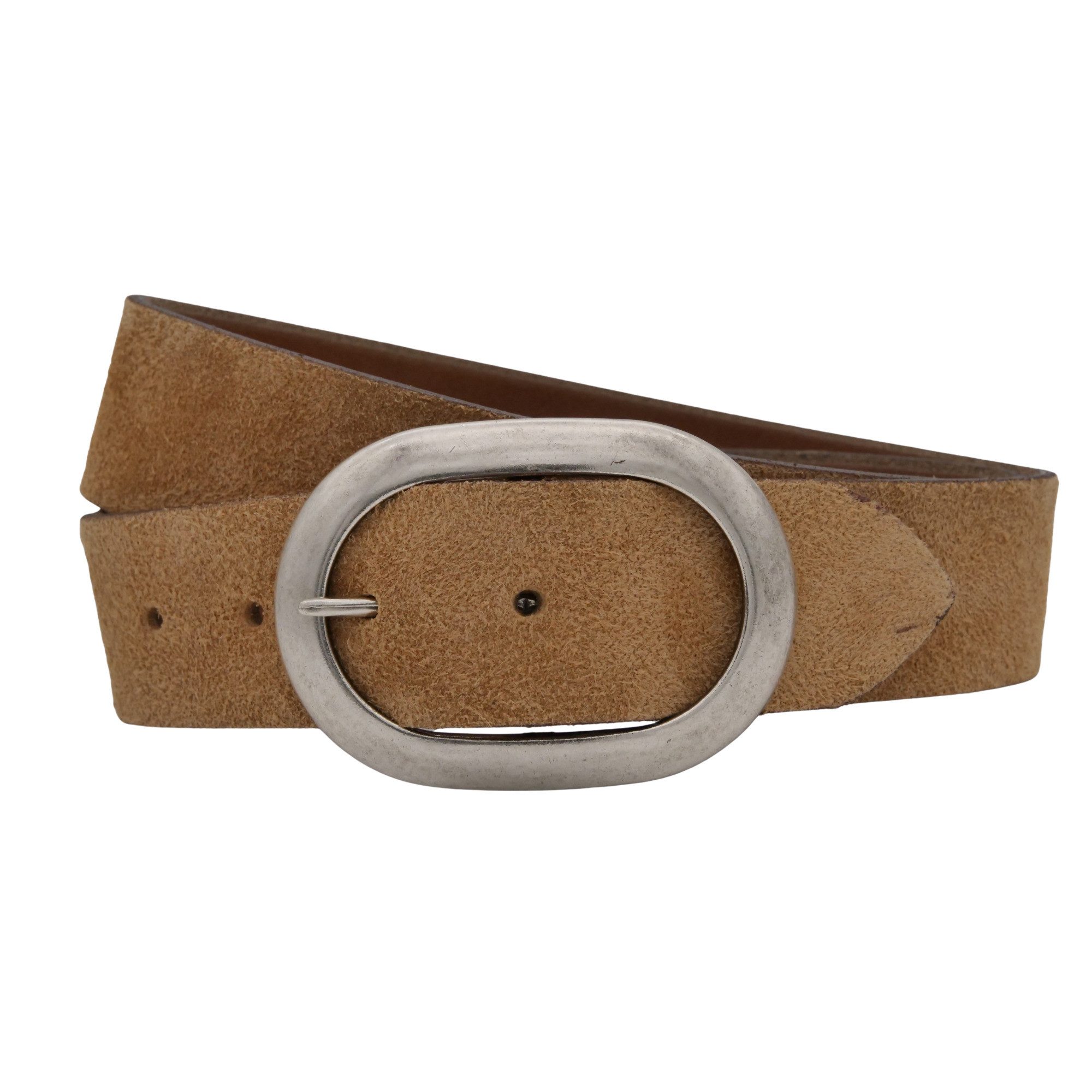 Ledergürtel AnnaMatoni Damen Ledergürtel in hochwertigem Velour Leder 4cm