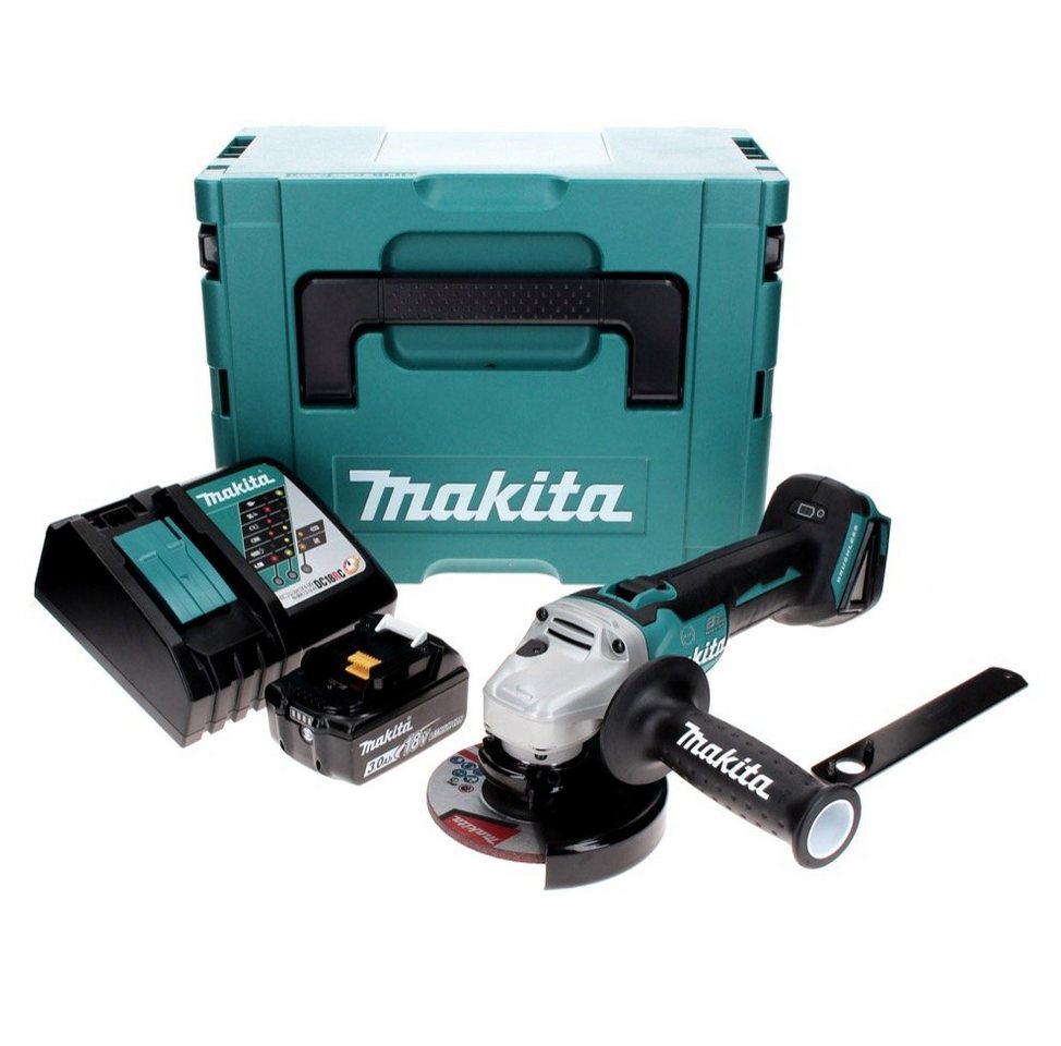 Thumbnail - Makita Winkelschleifer DGA 506 RF1J Akku Winkelschleifer 18 V 125 mm Brushless + 1x Akku 3,0