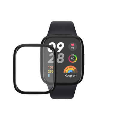 kwmobile Schutzfolie 2x Displayschutzfolie für Xiaomi Redmi Watch 3, (1-St), Schutzfolie für Fitness Tracker - robuster Displayschutz - transparent