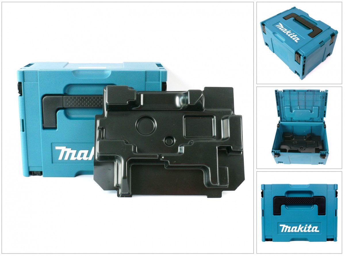 Makita Werkzeugkoffer MAKPAC 3 Systemkoffer - mit Einlage für BKP / DKP 180