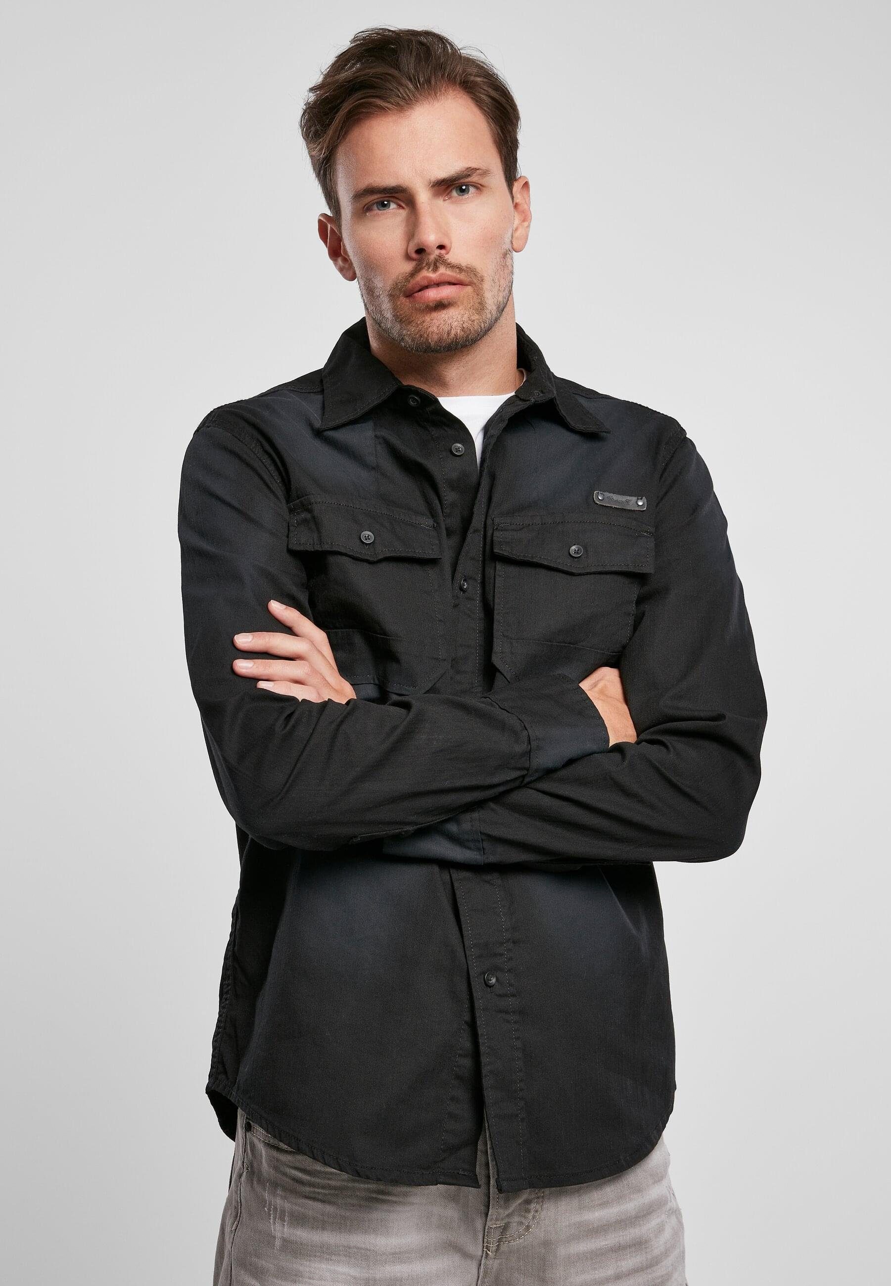 Langarmhemd Brandit Herren Hardee Denim Shirt