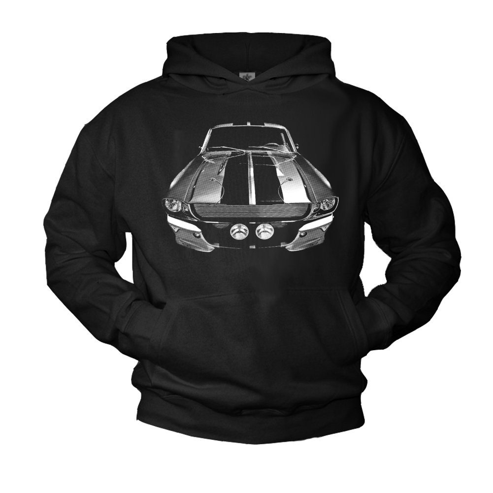 Kapuzenpullover Herren Vintage Auto Motiv US Muscle Car Sweater Kapuzenpulli