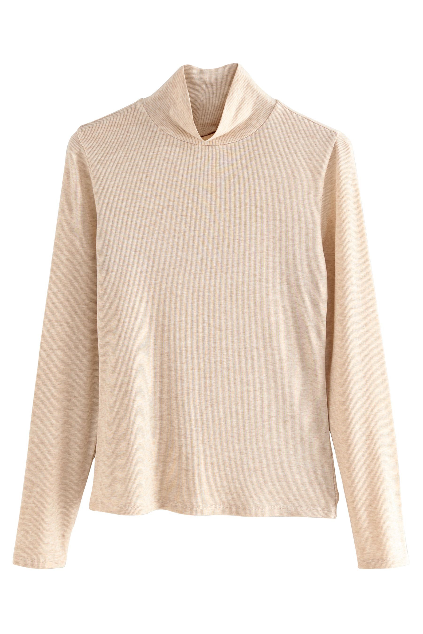 Blusenshirt Hochgeschlossenes Langarmoberteil mit Lyocell