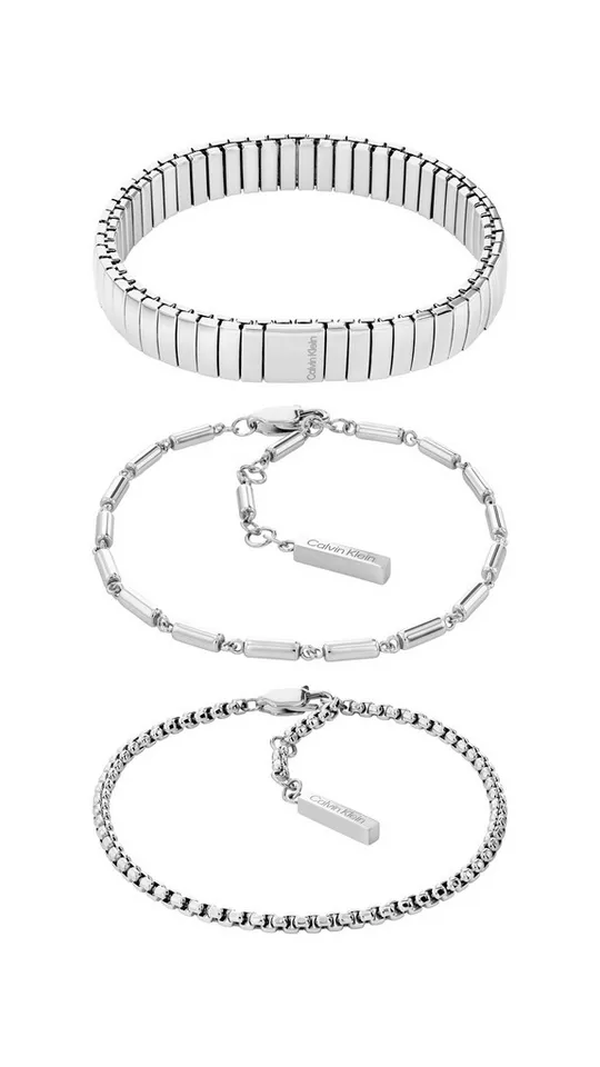 Calvin Klein Armketten Set CK STACKED (Set, 3-tlg)