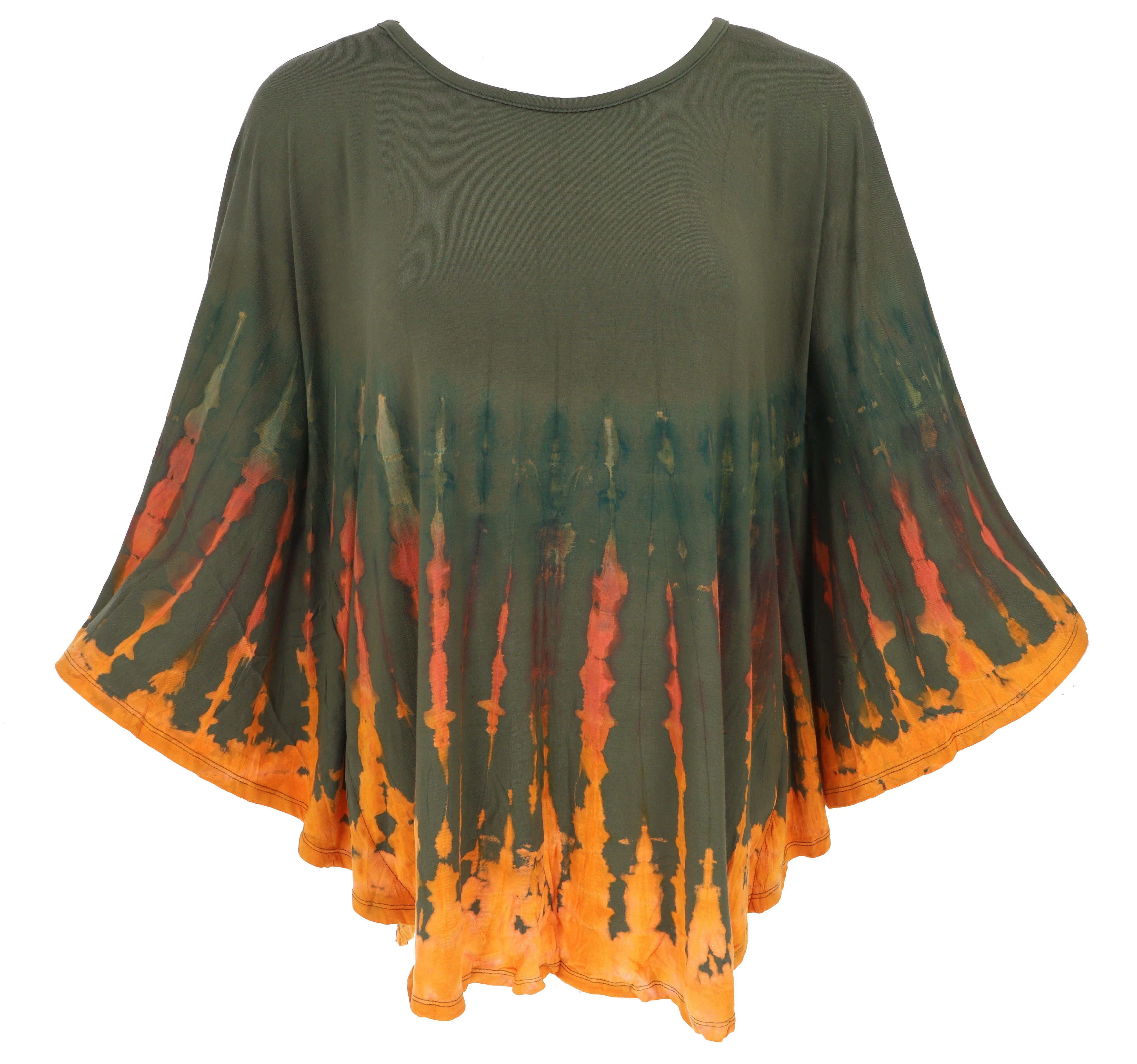 Guru-Shop Longbluse Batik Poncho, Tunika, Unikat günstig online kaufen