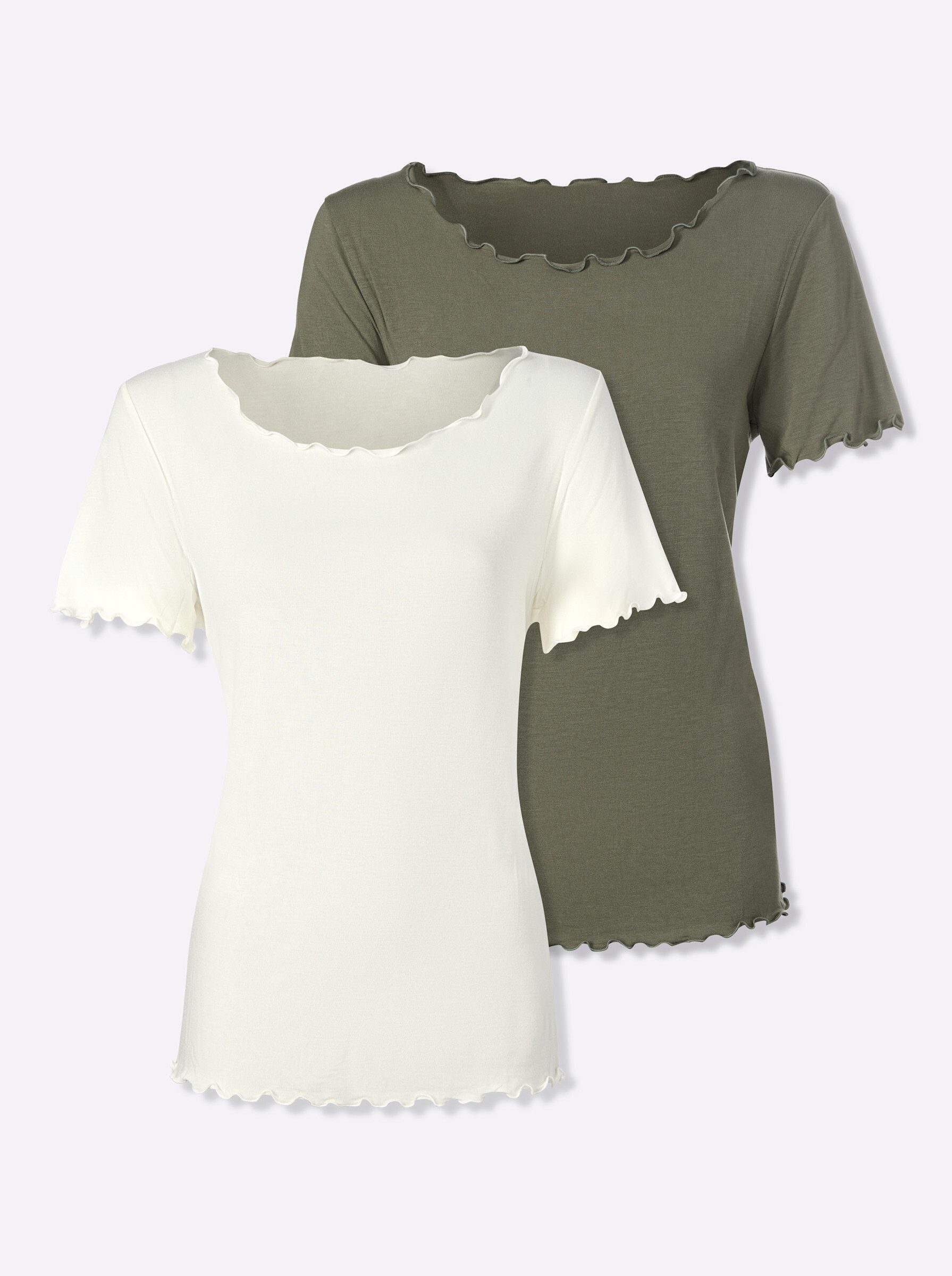 heine T-Shirt Doppelpack Shirts Kurzarm (2-tlg) günstig online kaufen