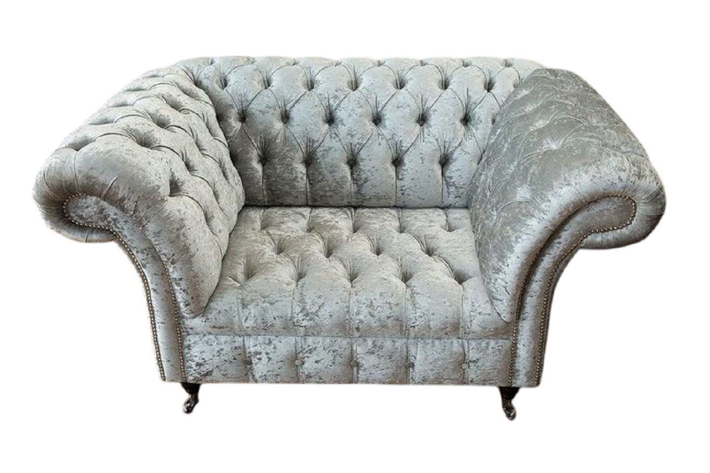 Xlmoebel Кресла Chesterfield Einzelsofa aus Stoff mit Ohren, ideal zum Fernsehen: Chesterfield (Sessel (1 Sitzer), Hergestellt in Europa