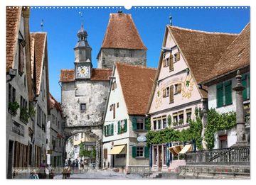 CALVENDO Wandkalender Rothenburg ob der Tauber um das Jahr 1900 – Fotos neu restauriert und detailcoloriert. (Premium, hochwertiger DIN A2 Wandkalender 2023, Kunstdruck in Hochglanz)