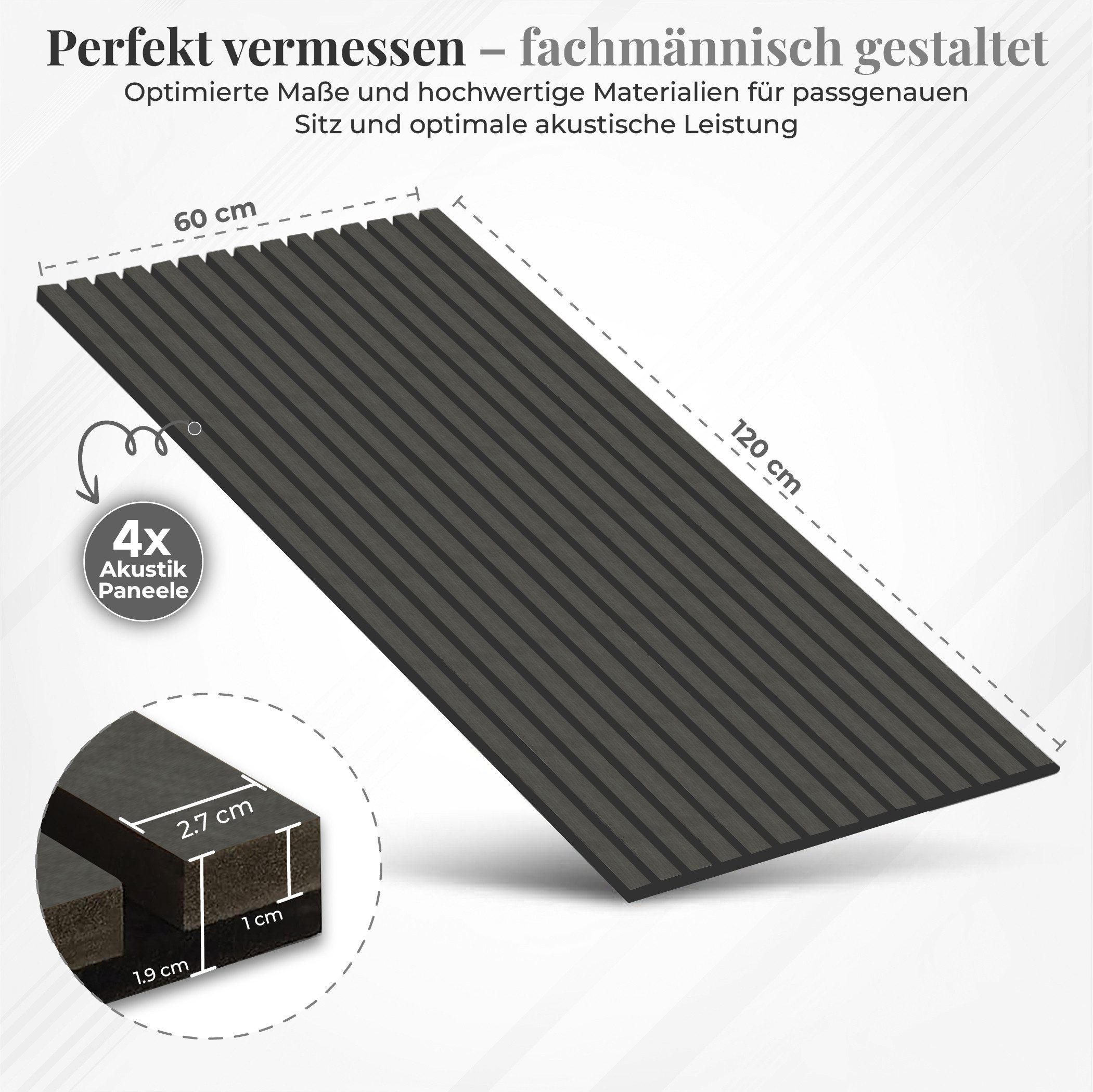 IZODEKOR 3D Wandpaneel IZODEKOR 3D Wandpaneele Holz Schalldämmung, Akustikp günstig online kaufen