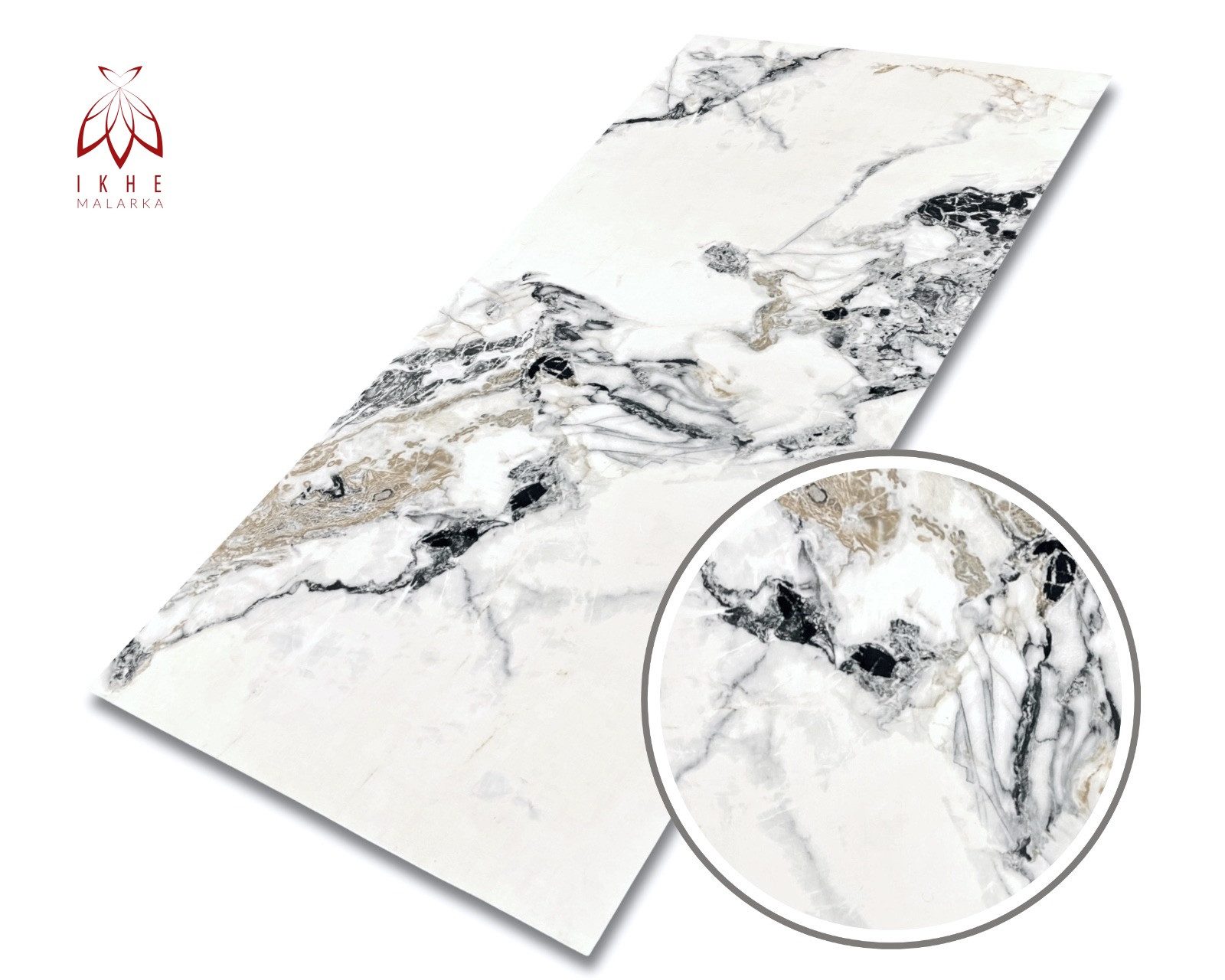 IKHEMalarka Wandpaneel Marmoroptik – Hochwertige PVC Wandverkleidung, BxL: günstig online kaufen