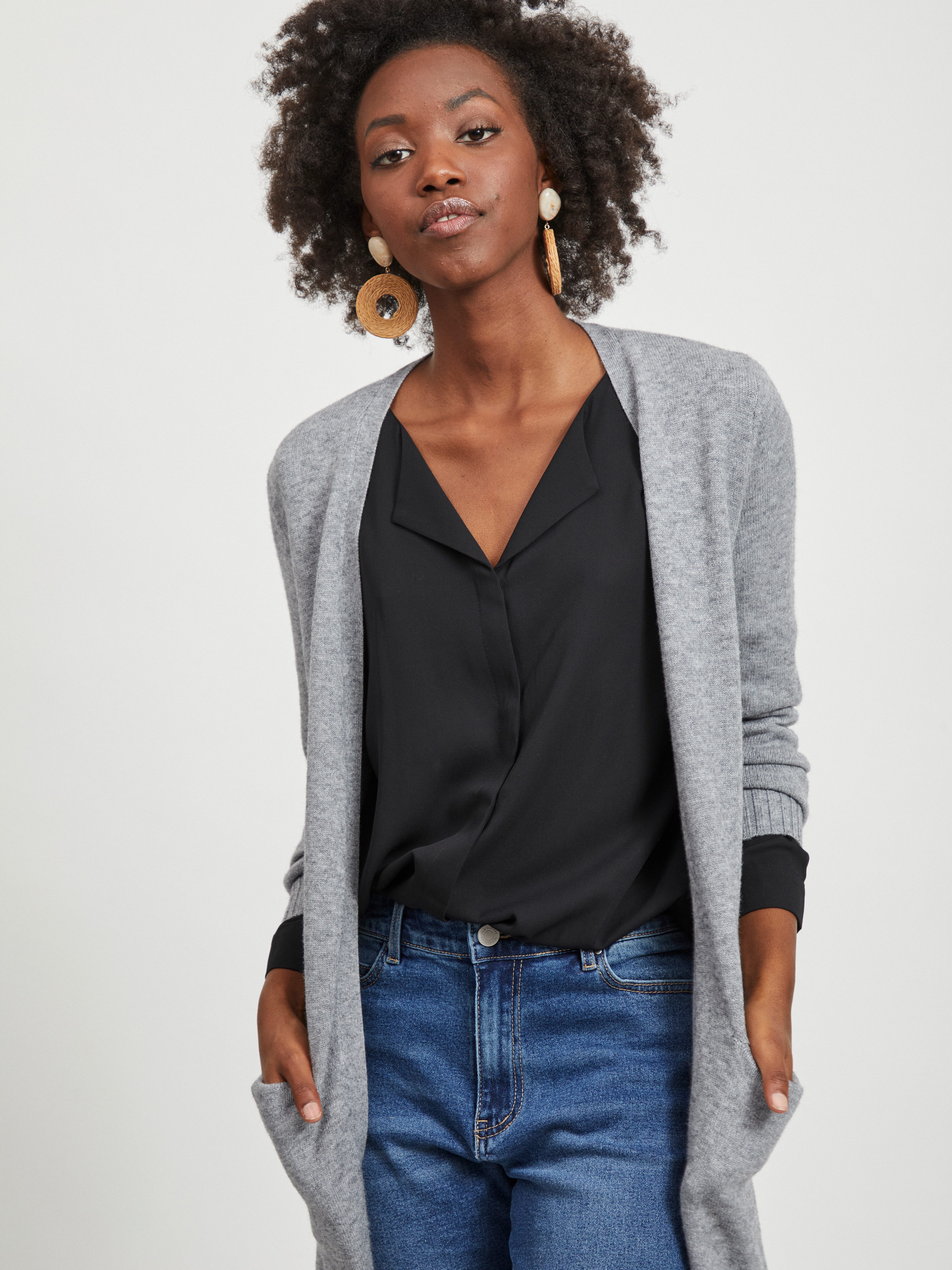 Vila Longstrickjacke VIRIL LONG L/S KNIT günstig online kaufen