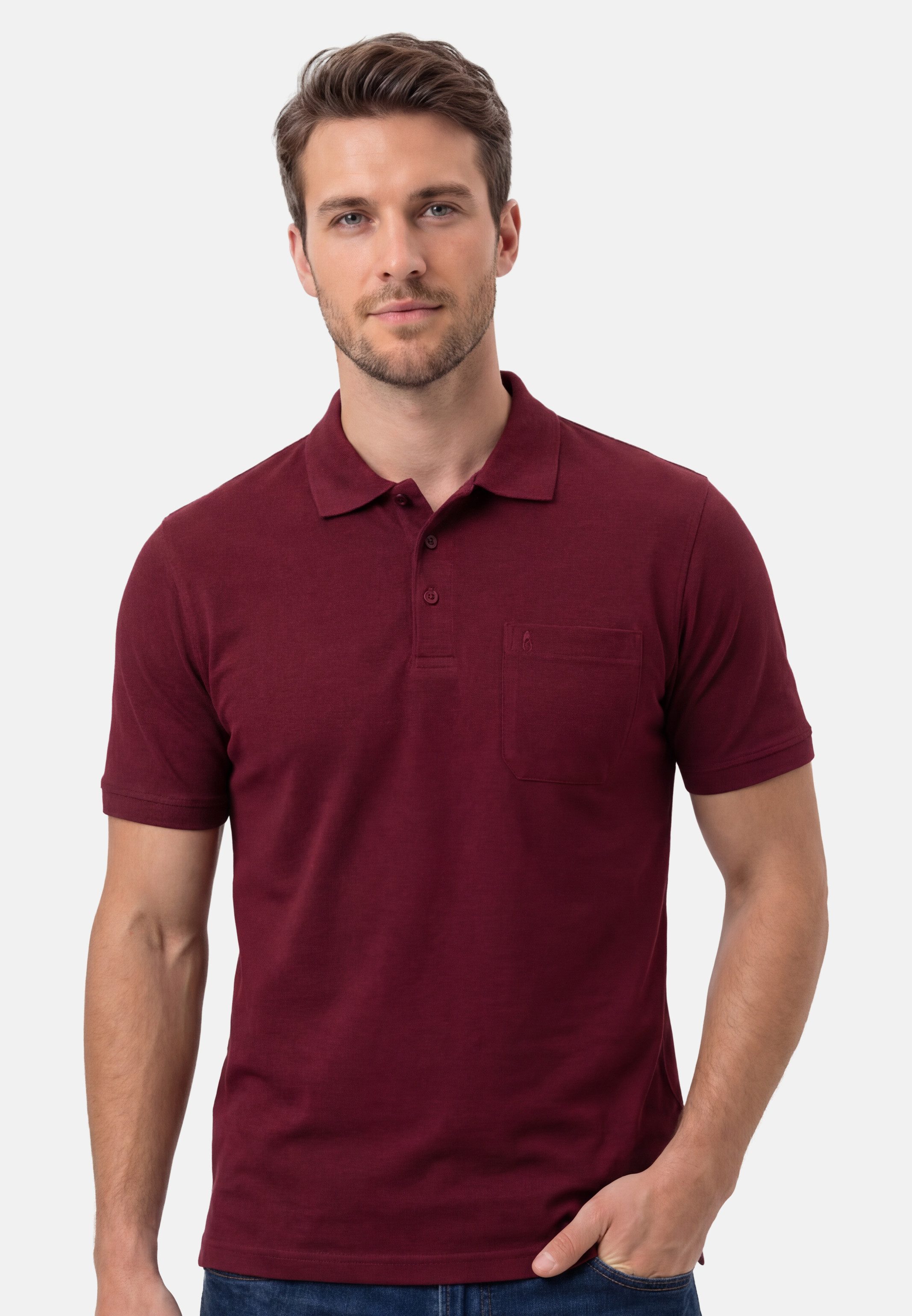 RAGMAN Poloshirt Basic (1-tlg) Poloshirt - Baumwolle - Atmungsaktiv - Klass günstig online kaufen
