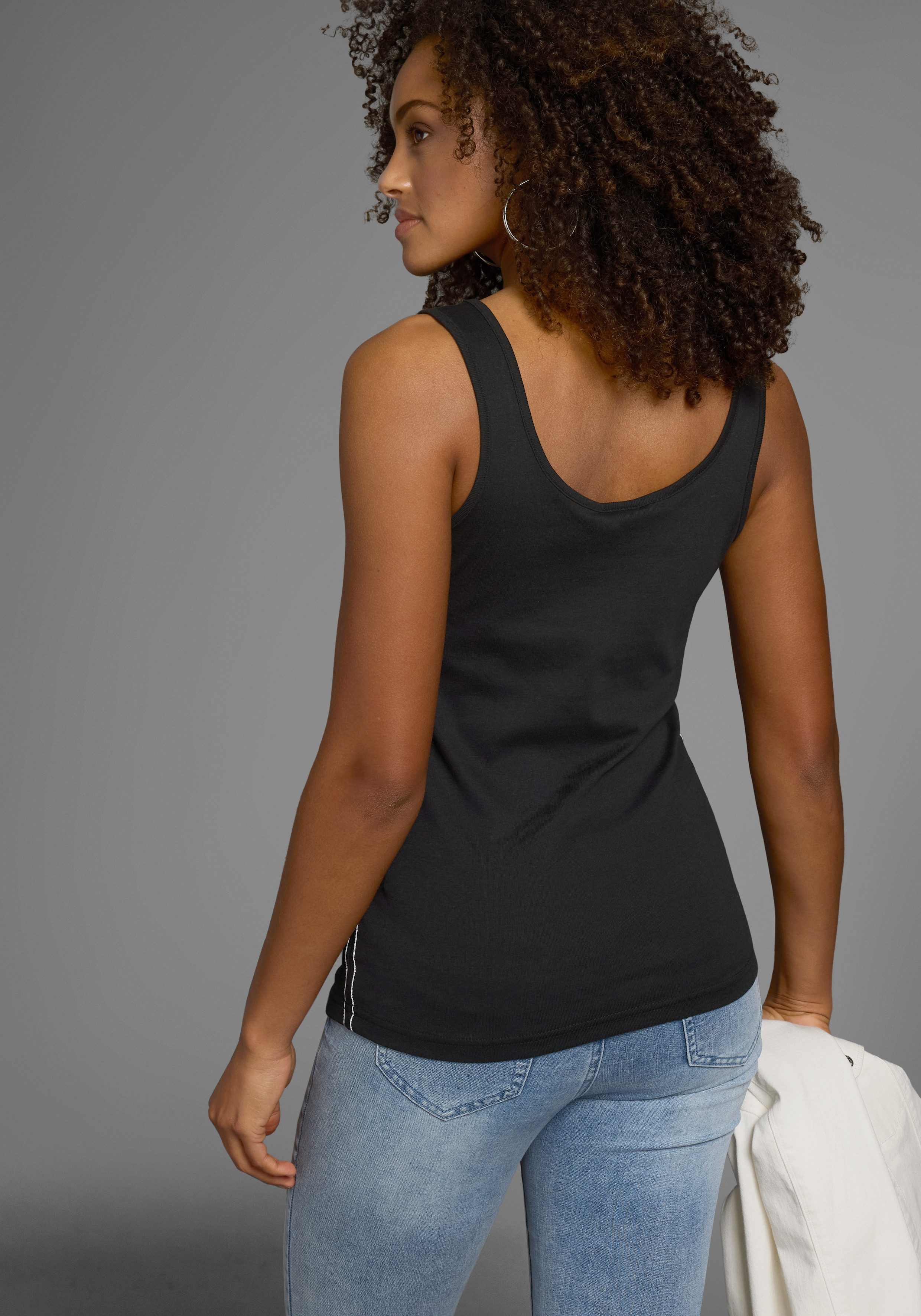 KangaROOS Tanktop mit femininem Frontdruck