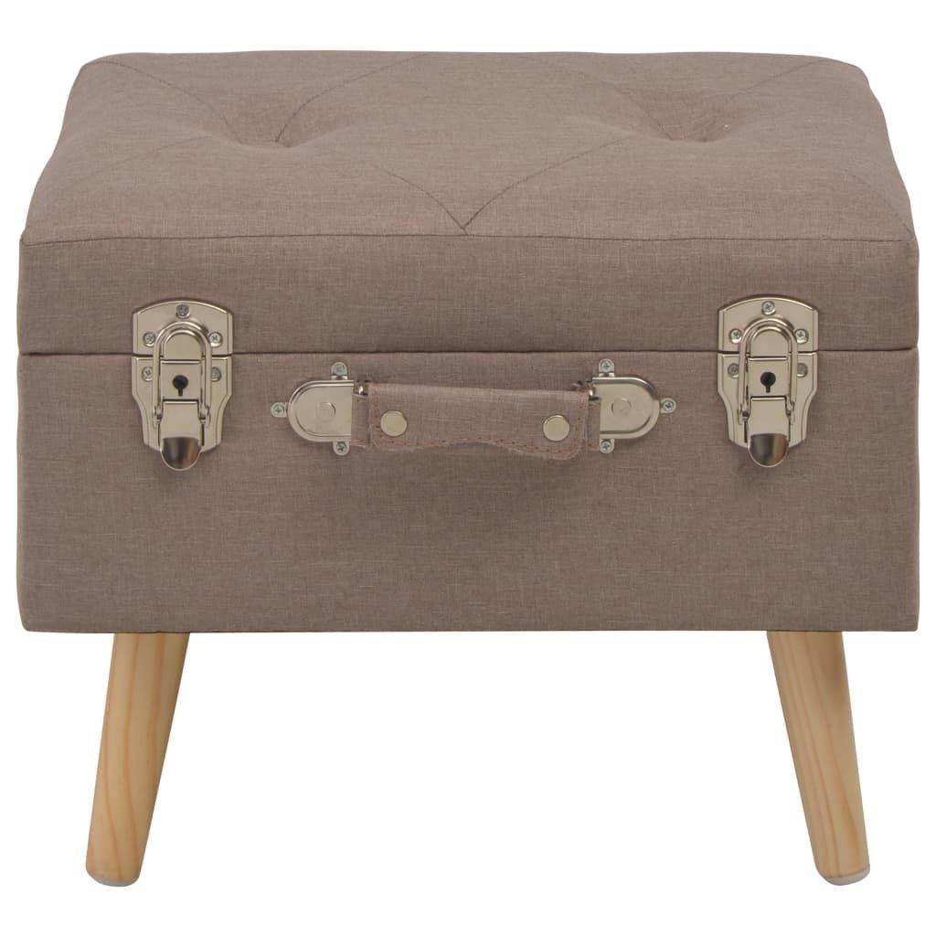 furnicato Truhenbank Hocker mit Stauraum Stk. Braun Stoff 3