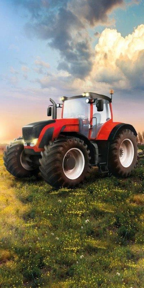 FARO pln Strandtuch Tractor Badetuch Handtuch Strandtuch 70 x 140 cm günstig online kaufen