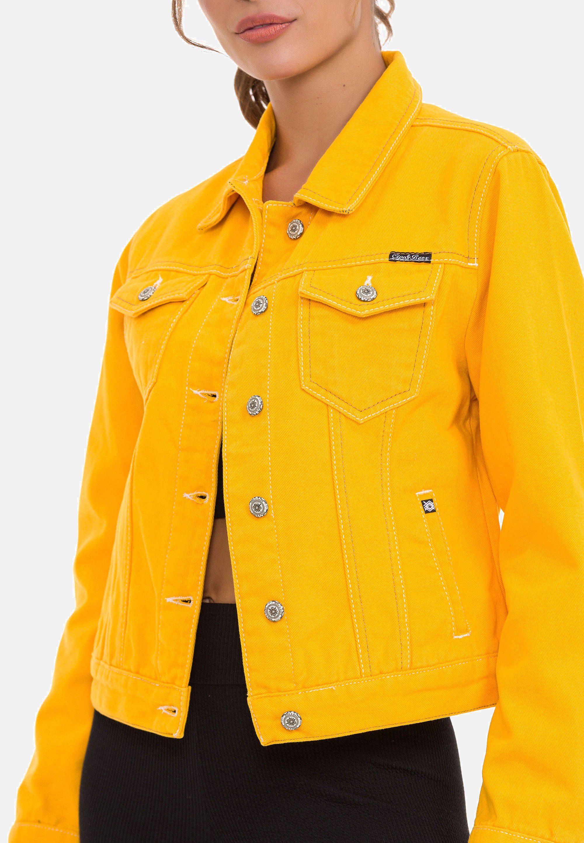 Baxx Cipo Look & gelb in Jeansjacke modernem