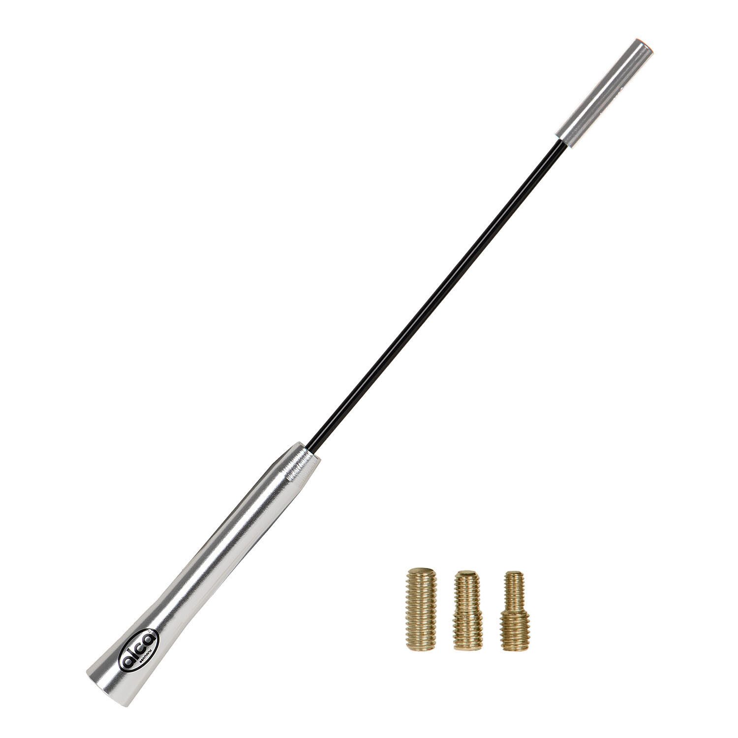 alca Dachantenne AM FM DAB+ Auto Marder-Stopp 27 cm schwarz-silber M4 M5 M6 Autoradio-Ersatzantennenstab (AM/FM)