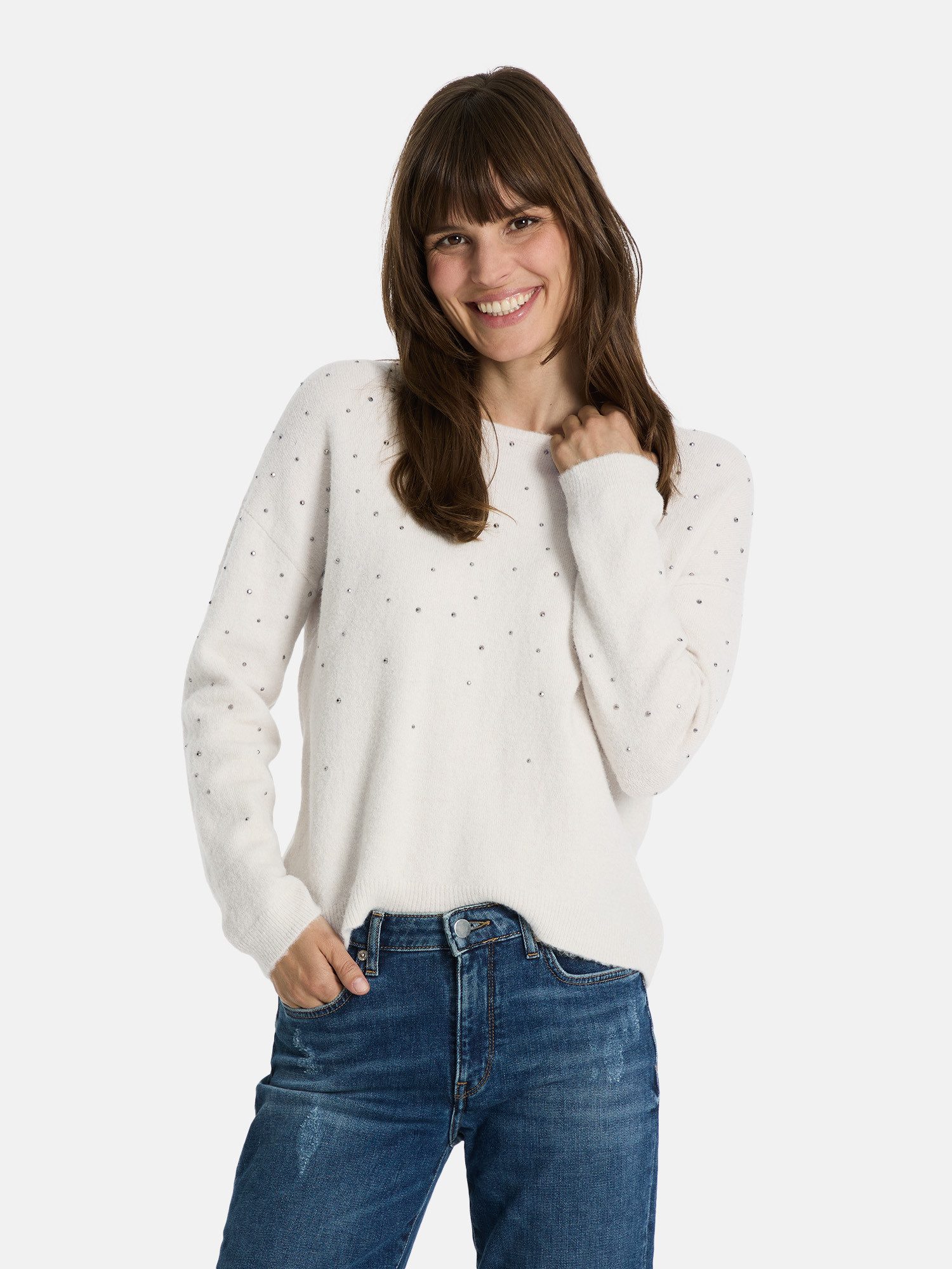 Lieblingsstück Rundhalspullover JamimaL mit Ziersteinen