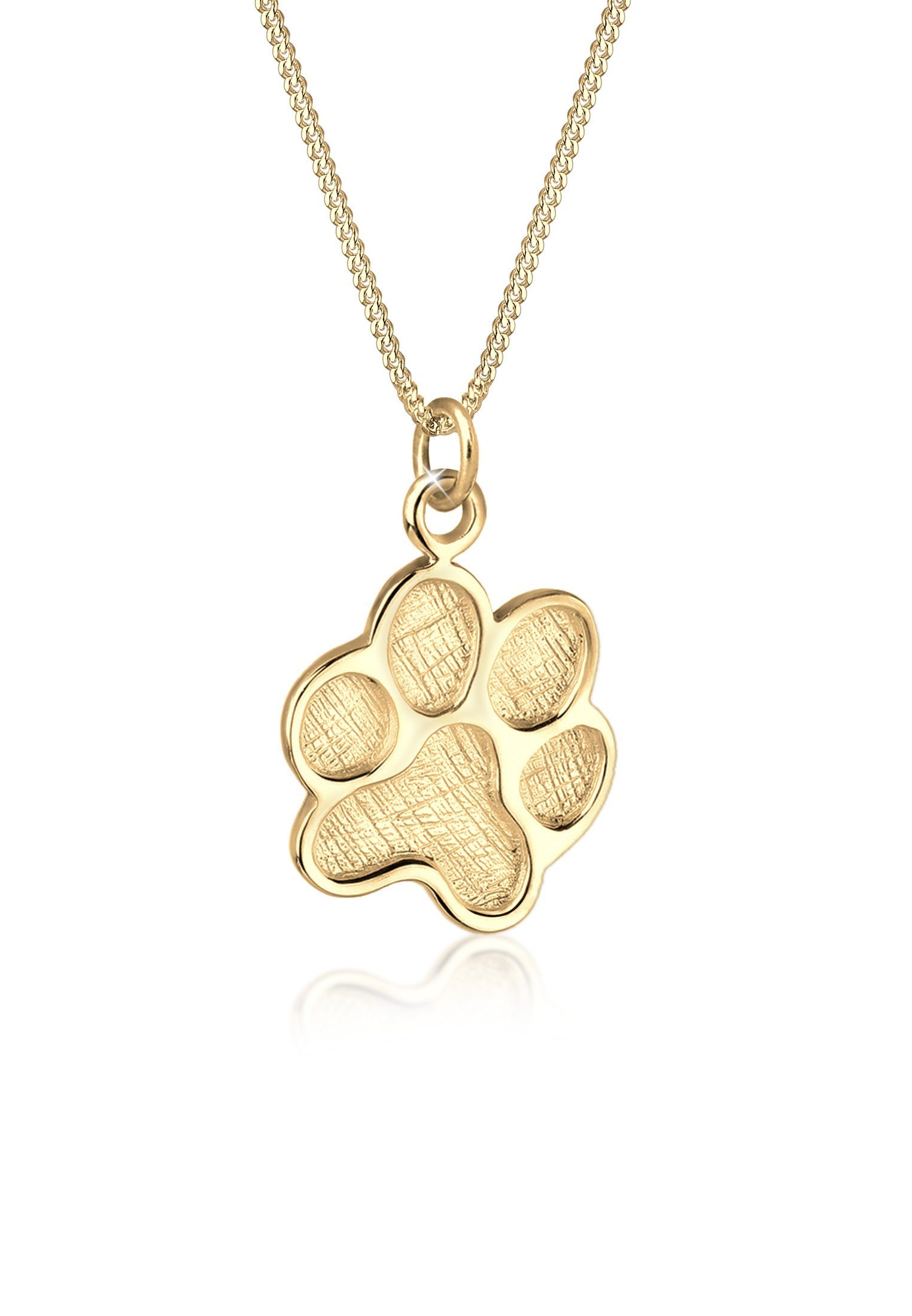 ELLI Kette mit Anhänger Pfote Symbol Hund 925 Silber Pfote mehr