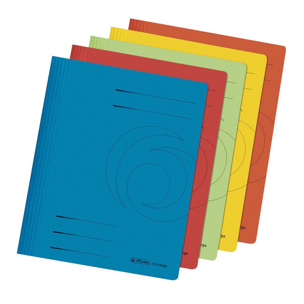 Hefter 10 Herlitz Manila Karton Schnellhefter / DIN A4 / 5 verschiedene inten