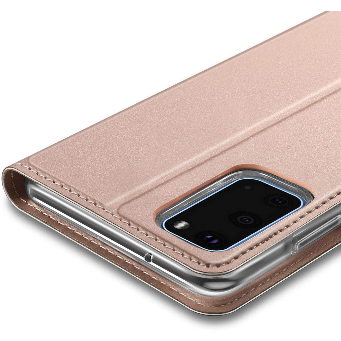 CoolGadget Handyhülle Klapptasche Wallet Kartenfach für Samsung Galaxy A51 6,5 Zoll, Ultra Slim Flip Case Hülle Klapphülle Cover Schutzhülle