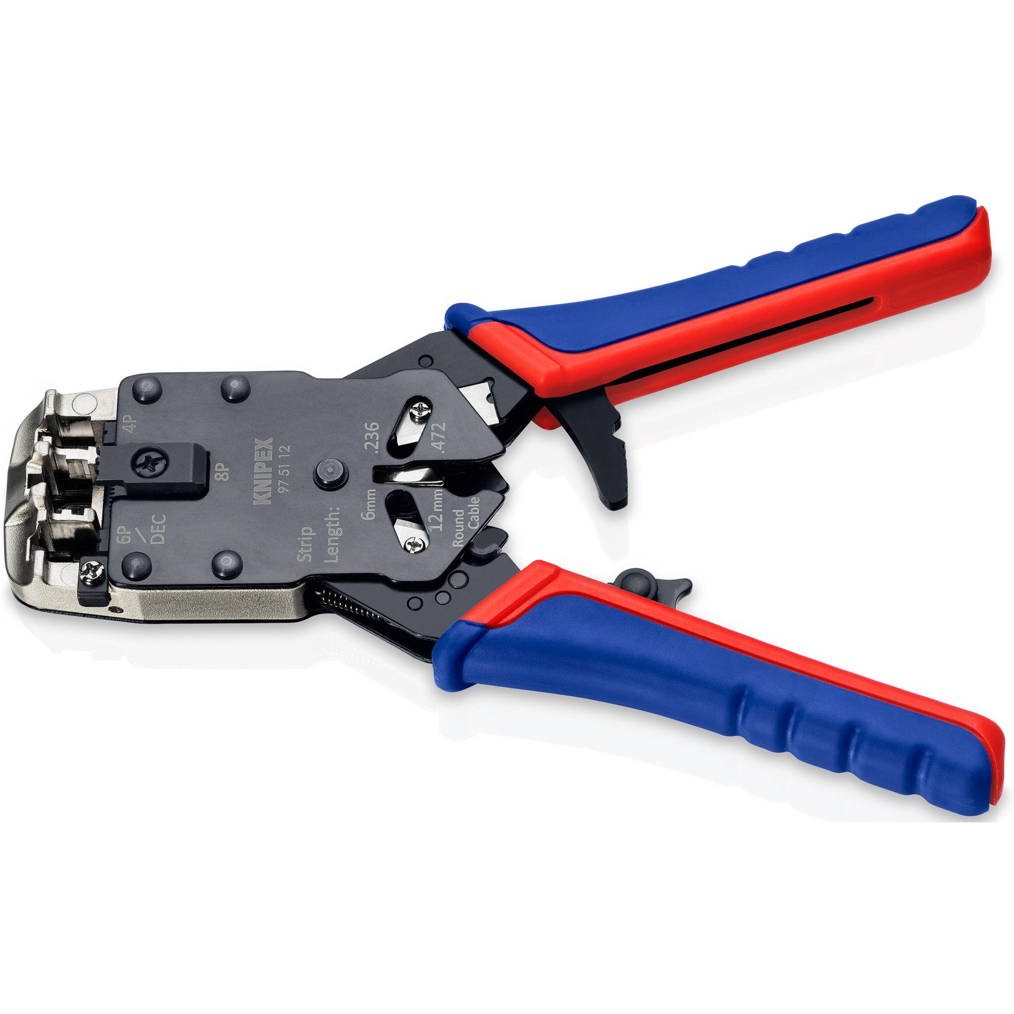 Knipex Crimpzange KNIPEX Crimpzange 97 51 12, (RJ-10, RJ-11/12 und