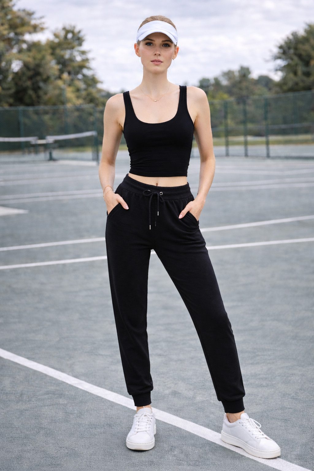 R-CAMP Jogginghose Jogginghose Damen Slim Fit Freizeithose Frauen (Packung, 1-tlg., aus Baumwolle) Baumwolle Sweathose