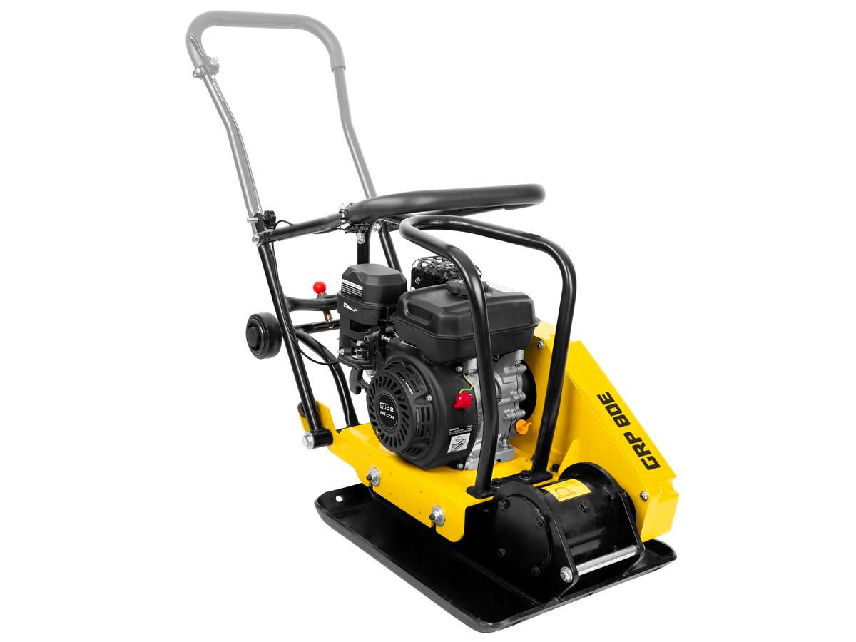 Güde Rüttelplatte GRP 80E, max. 5000 vpm, (LxB) 52x42 cm, Verdichter 5,5PS, 14kN, Fahrwerk
