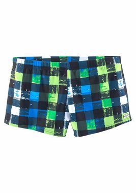 Buffalo Boxer-Badehose in trendiger Karo-Optik