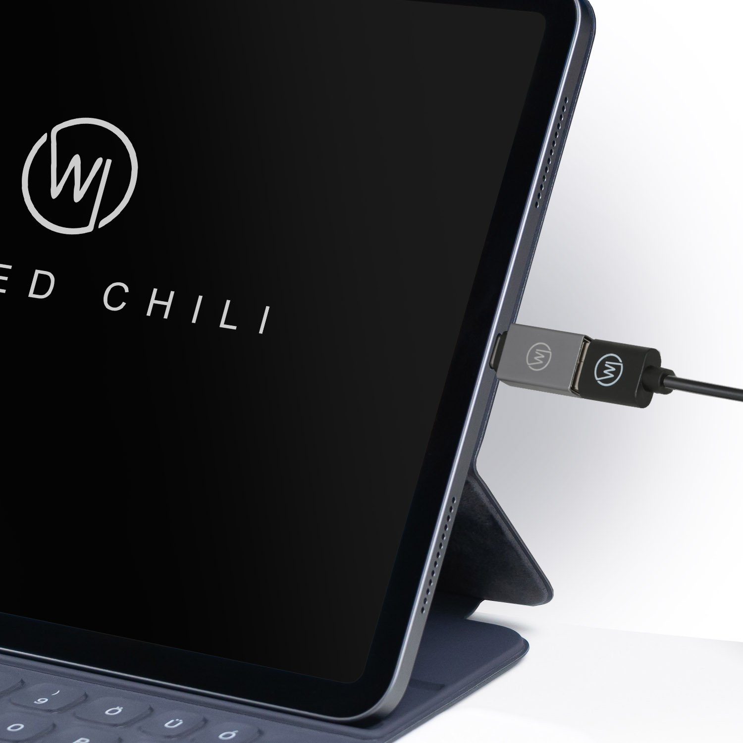 Wicked Chili 2x USB-C OTG Adapter für iPad Pro / Air, MacBook USB-Adapter USB-C zu USB-A, für iPad Pro (2018 2020 2021), Air 2021 / Macbook und Macbook Air mit