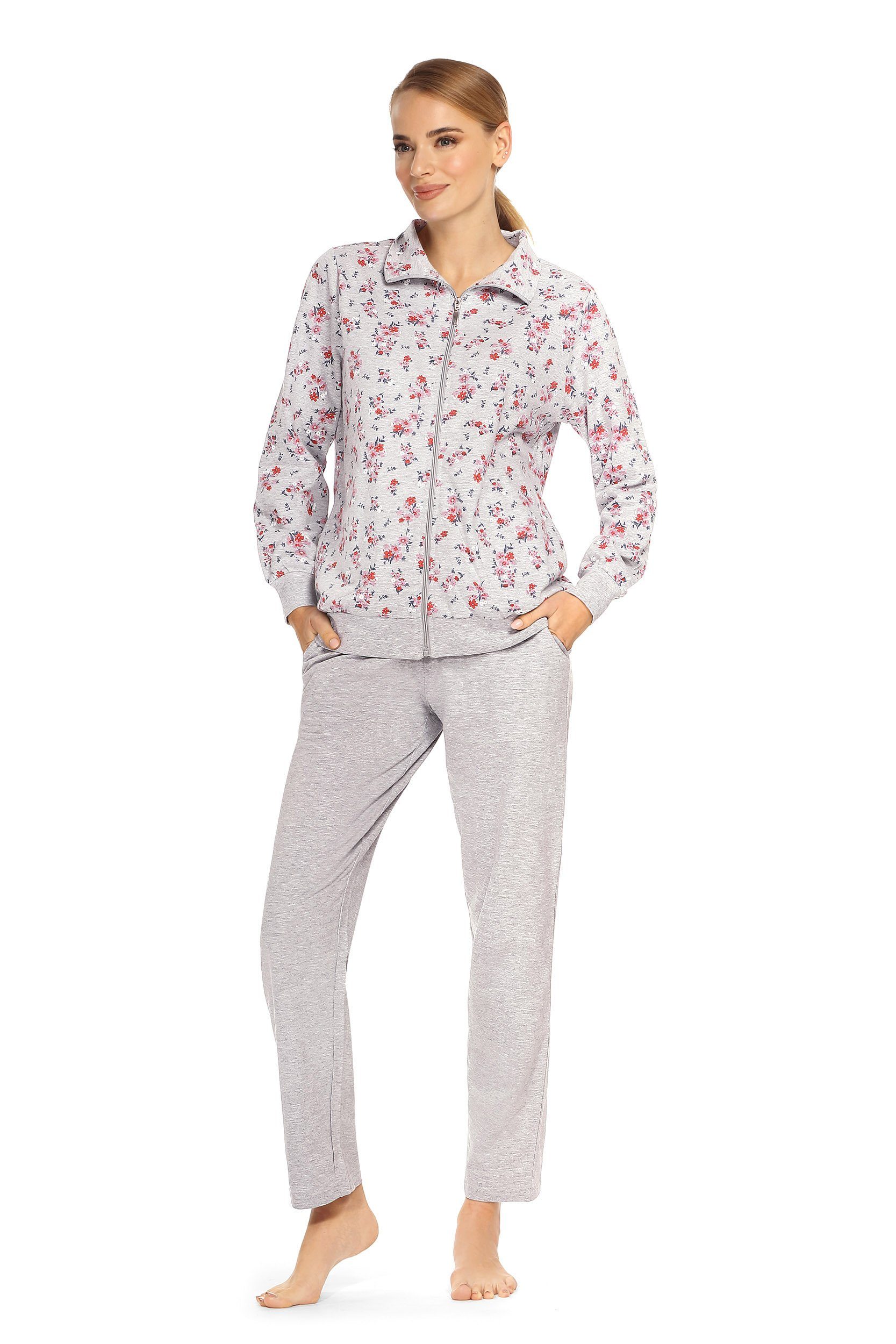 Pink Queen Damen 2-teiliges Lounge-Set – Stehkragen-Pullover & Weite Hose, Bequemes Homewear-Outfit Für Herbst & Winter