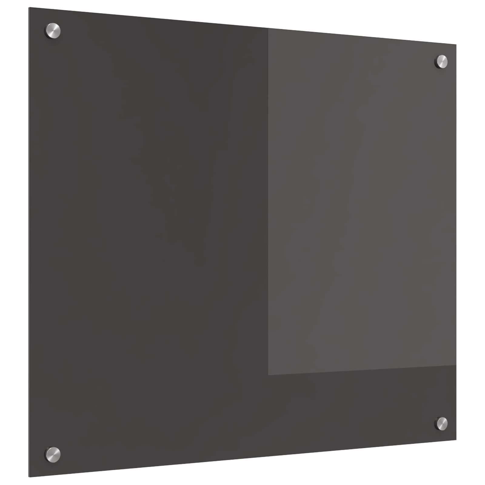 vidaXL Küchenrückwand Küchenrückwand Dunkelgrau 70 x 60 cm Gehärtetes Glas, (1-tlg)