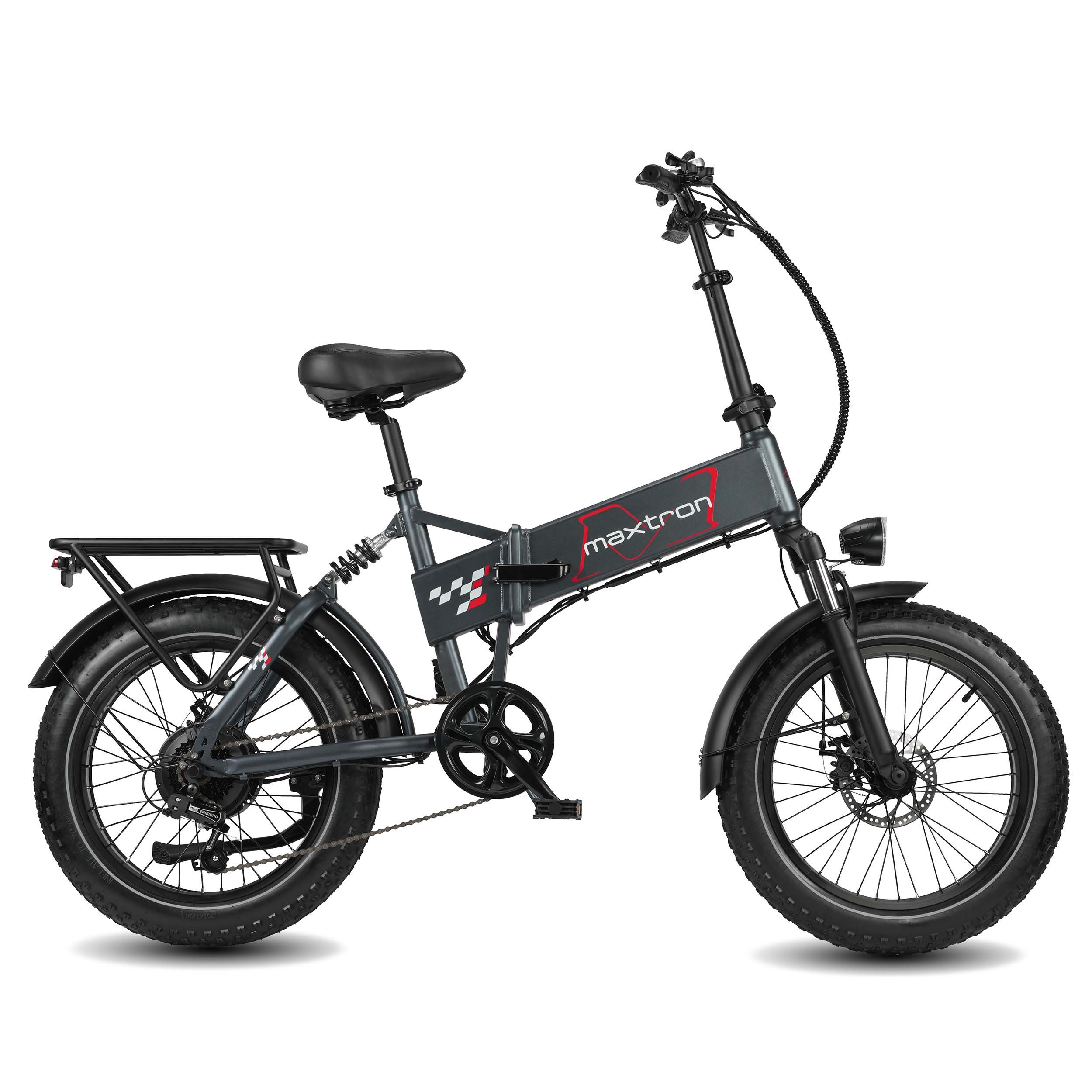 Maxtron E-Bike Klapprad Maxtron Polaris 20-Zoll Elektro-Fatbike, 7 Gang Shimano, Kettenschaltung, Heckmotor, 624 Wh, (Packung), mit 60 Nm Power – perfekt für City-Pendler