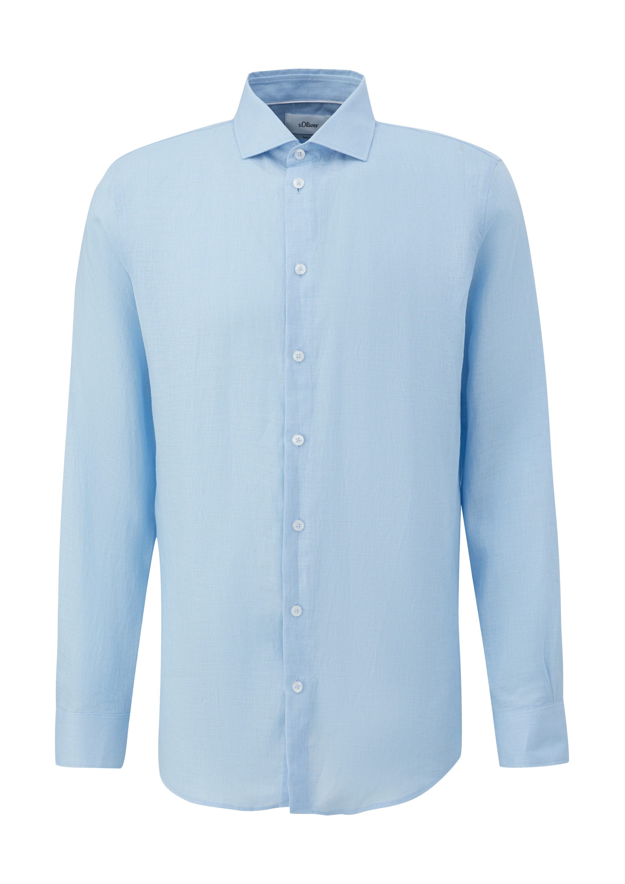 s.Oliver Langarmhemd Hemd Glänzendes Tailored Fit günstig online kaufen