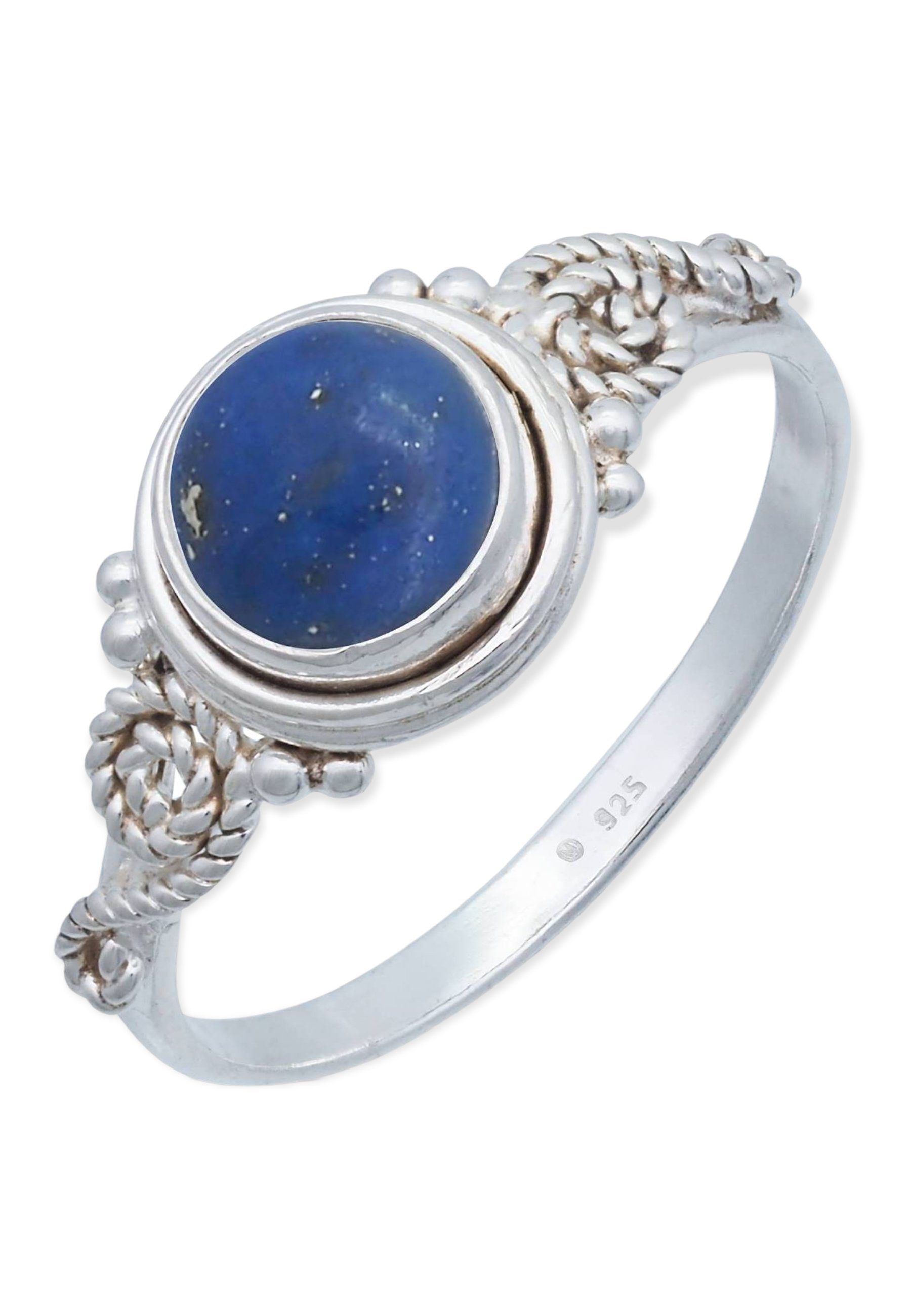 mantraroma Silberring 925er Silber mit Lapis Lazuli