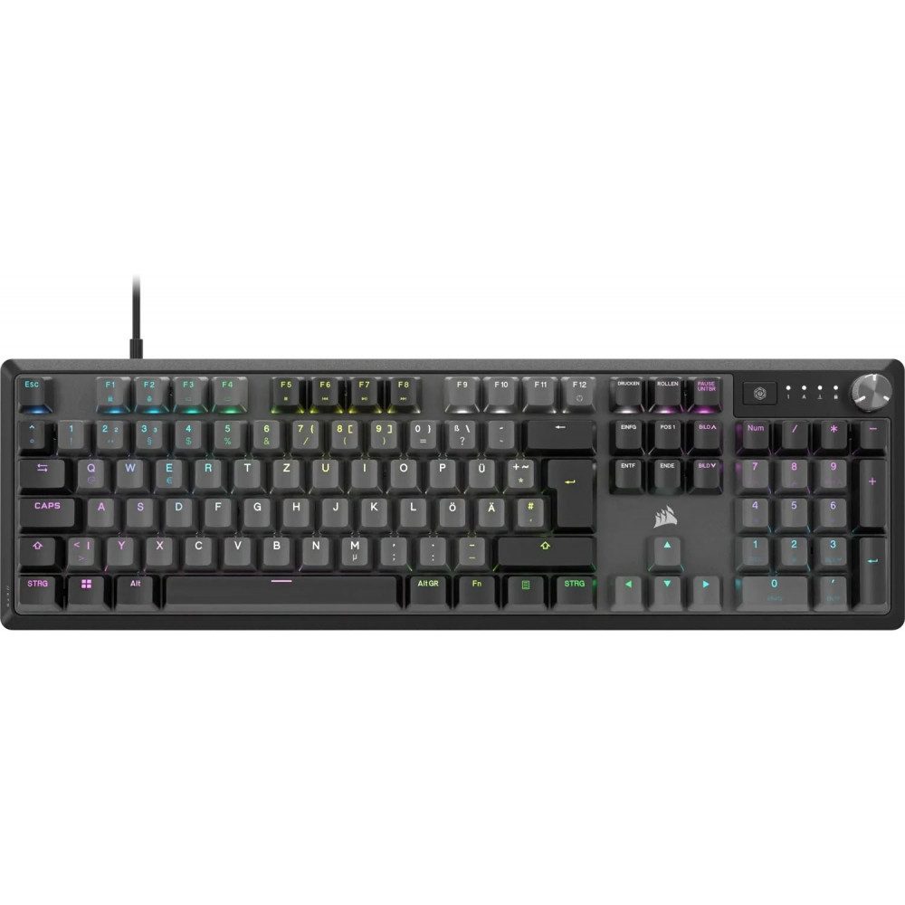 Corsair K70 Core MLX Red - Gaming Tastatur - stahlgrau Gaming-Tastatur
