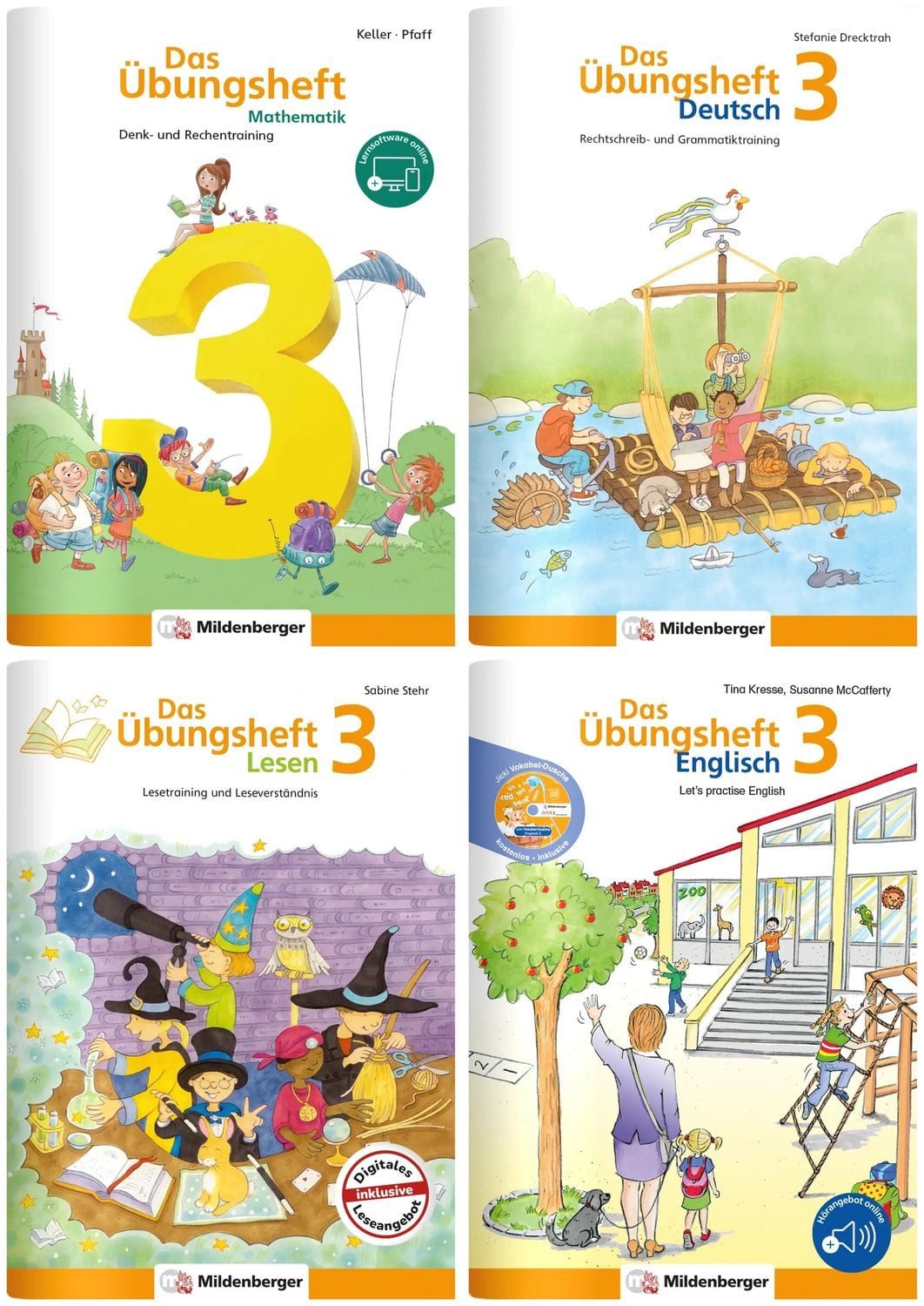 Sicher ins 4. Schuljahr - Paket: Rechnen - Schreiben - Lesen - Grammat / Sabine Stehr