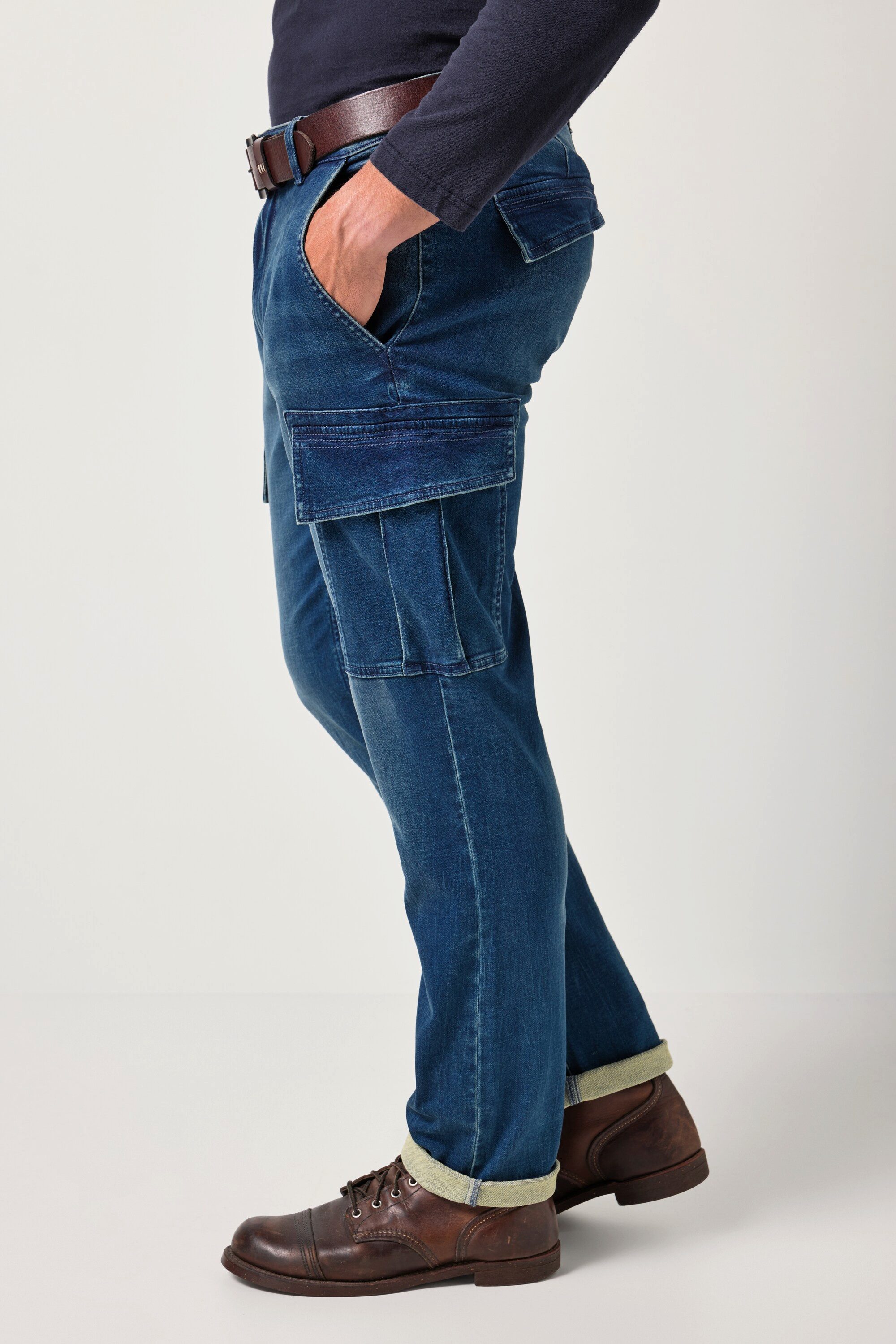 JP1880 5-Pocket-Jeans Cargojeans Denim FLEXNAMIC® Straight Fit