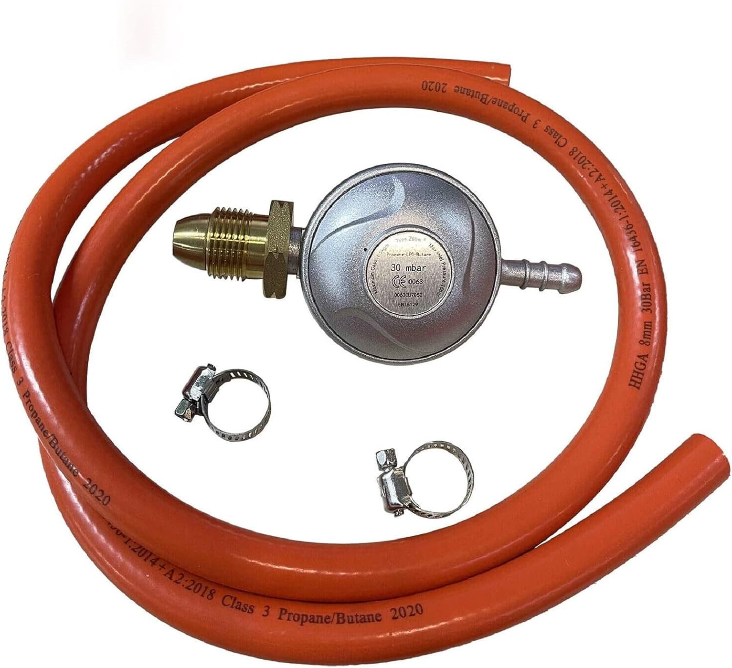 Smad Montagezubehör Kühlschrank Propangas-Druckregler (Ausgangsdruck des BBQ-Schlauchs (bei 1 Meter), 30mbar
