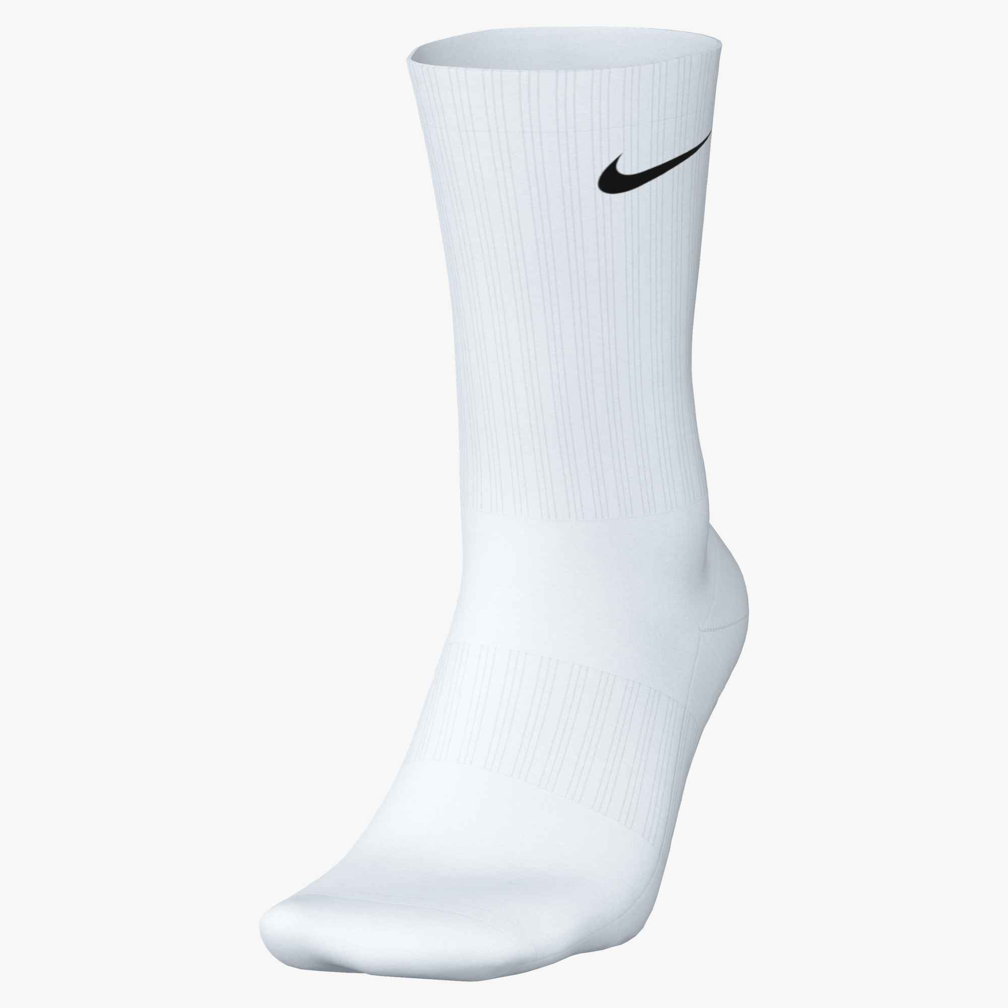 Nike Funktionssocken U NK EVERYDAY CSH CRW 3PR 132 für Fitness-Training und sportliche Aktivitäten, dicke Frottee-Sohle