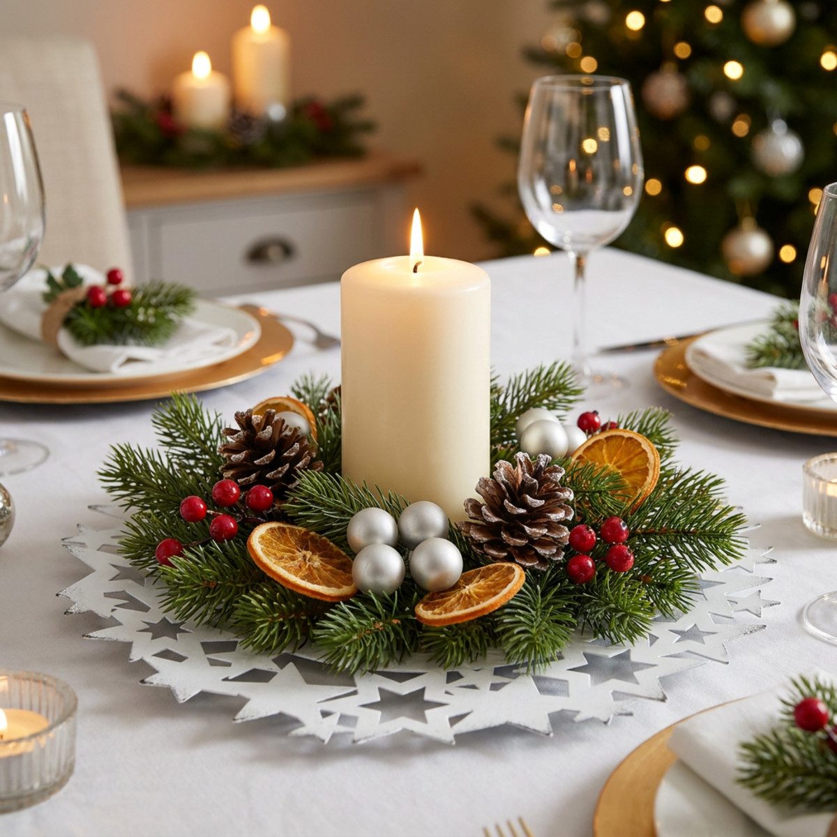 Metall Weihnachtsteller online kaufen