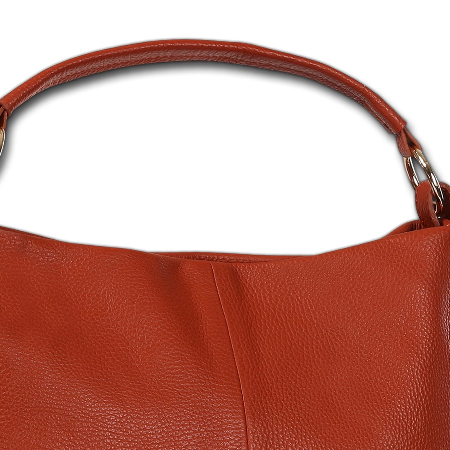 Toscanto Schultertasche Toscanto Tasche orange Schultertasche (Schultertasche), Damen Schultertasche Leder, orange ca. 40cm x ca. 28cm