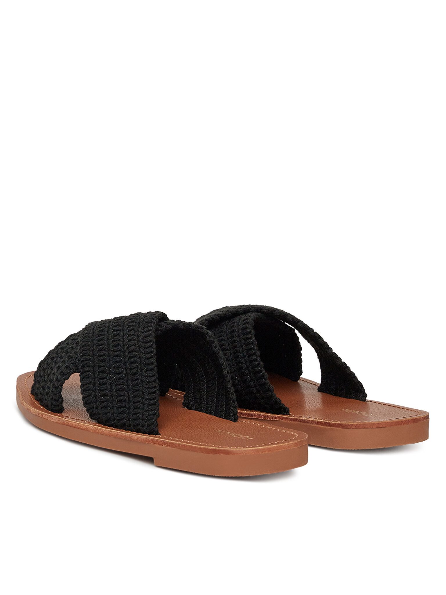 DeeZee Deezee Damen-Flip-Flops Schwarz E4736-1 Badepantolette